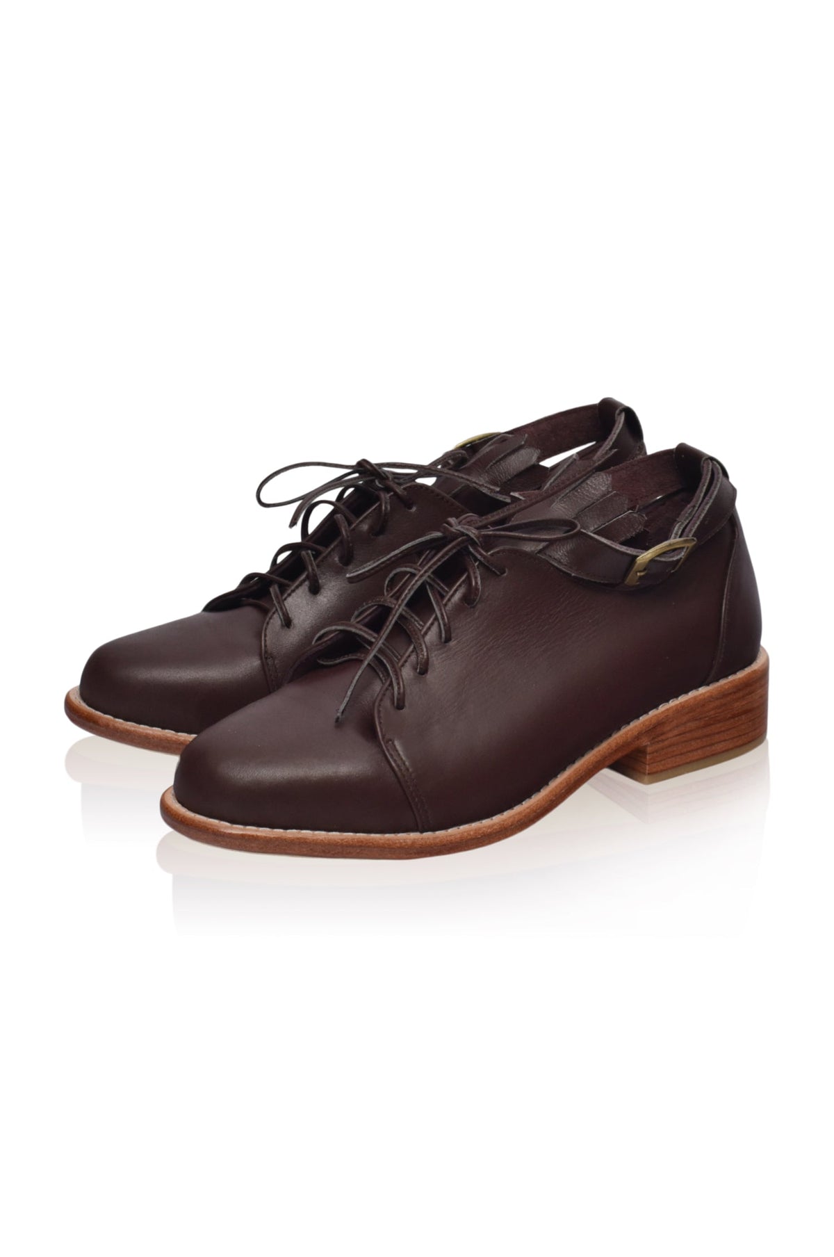 Boston Leather Oxfords-1