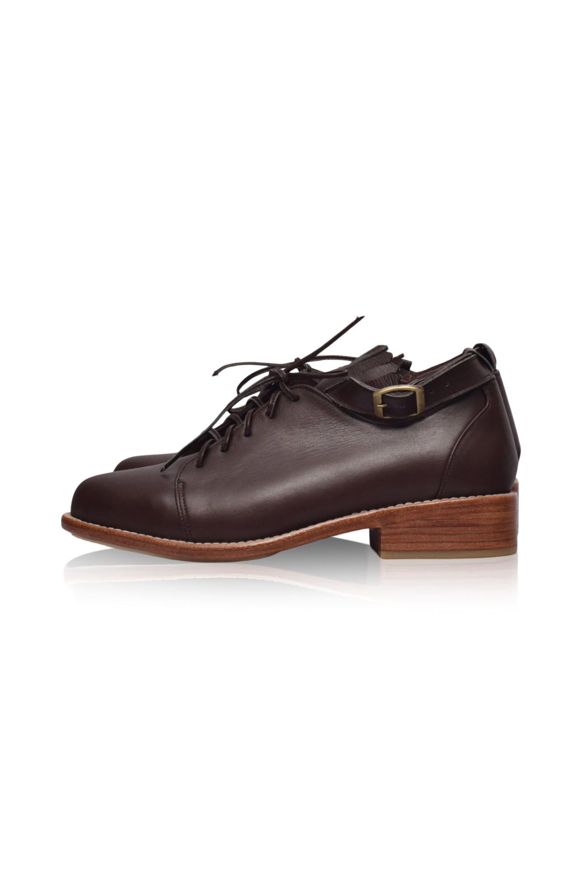 Boston Leather Oxfords-4
