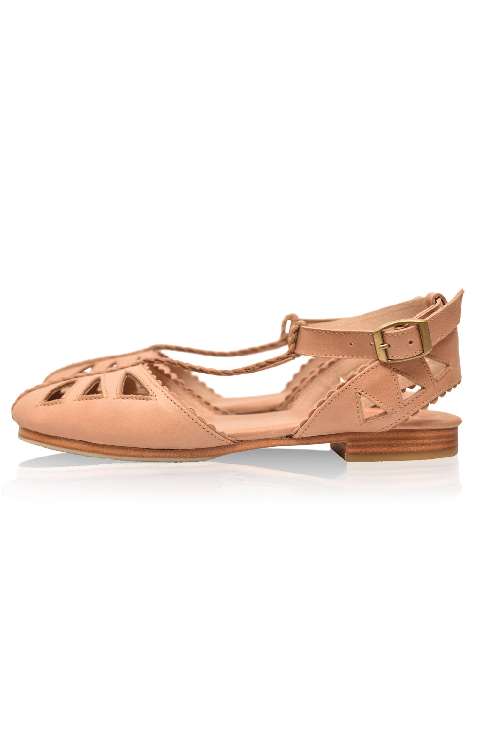 Bounty T-strap Leather Sandals-6
