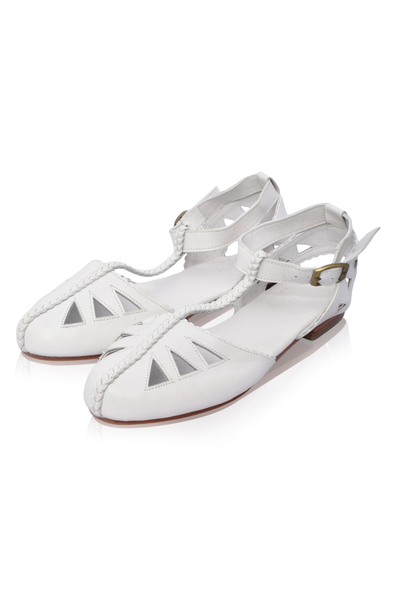 Bounty T-strap Leather Sandals-1