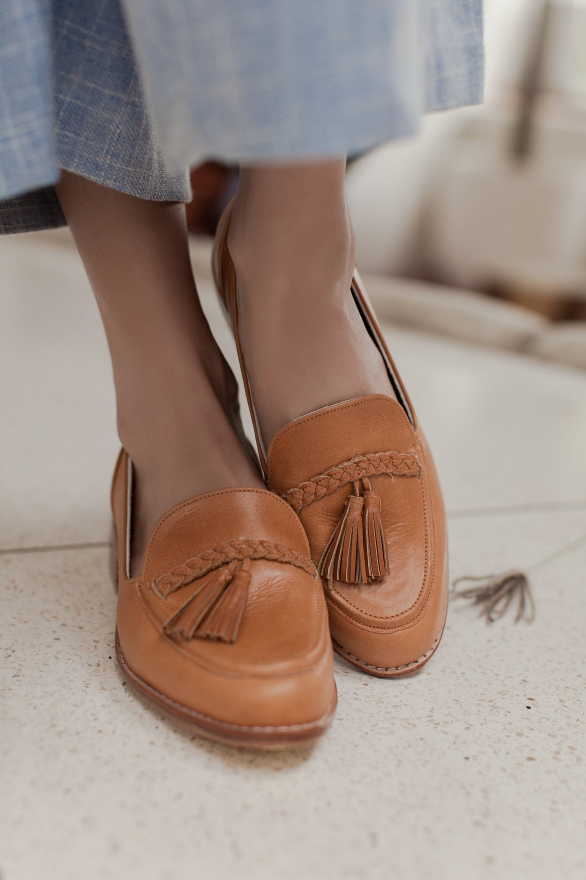 Brooklyn Leather Loafers with Tassel-0