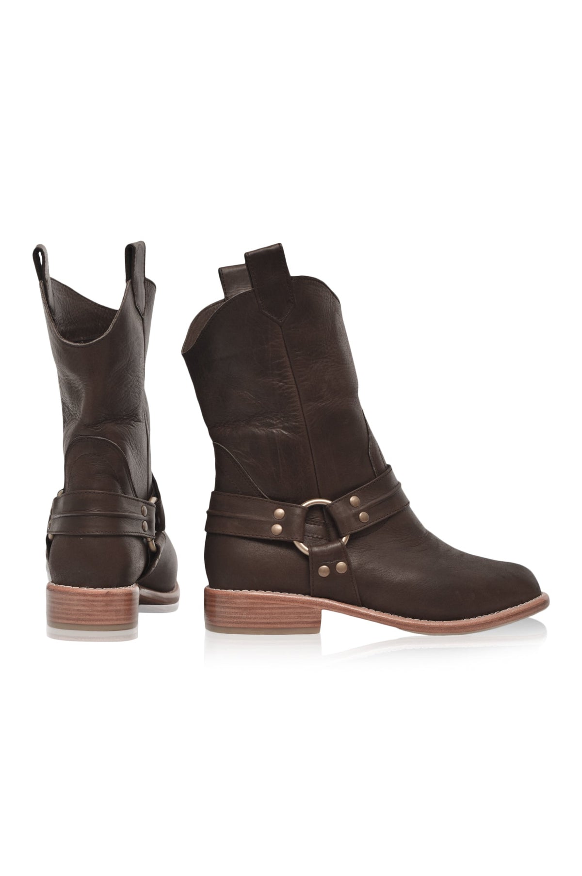 Cali Pull-On Leather Boots-3