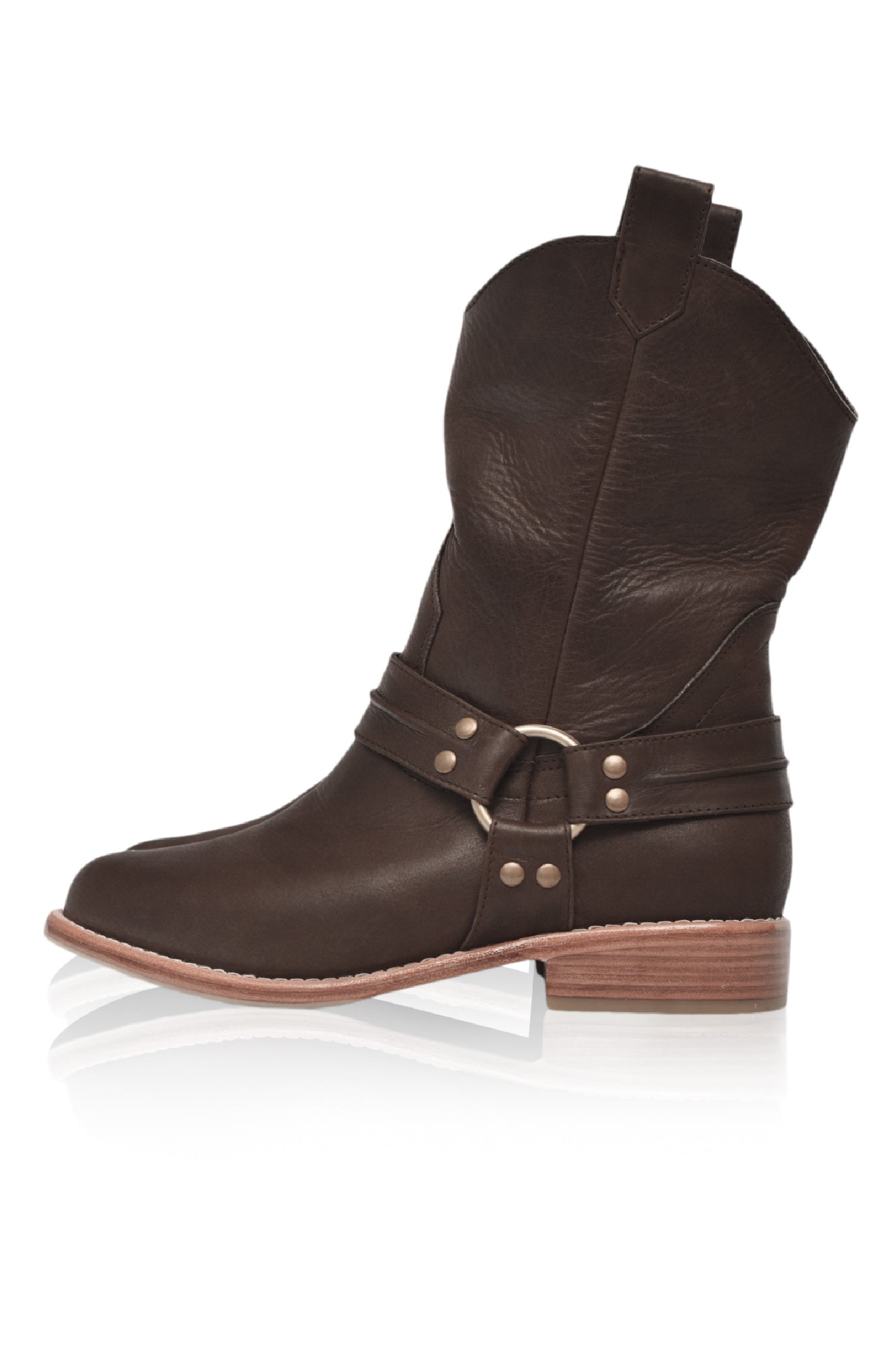 Cali Pull-On Leather Boots-7