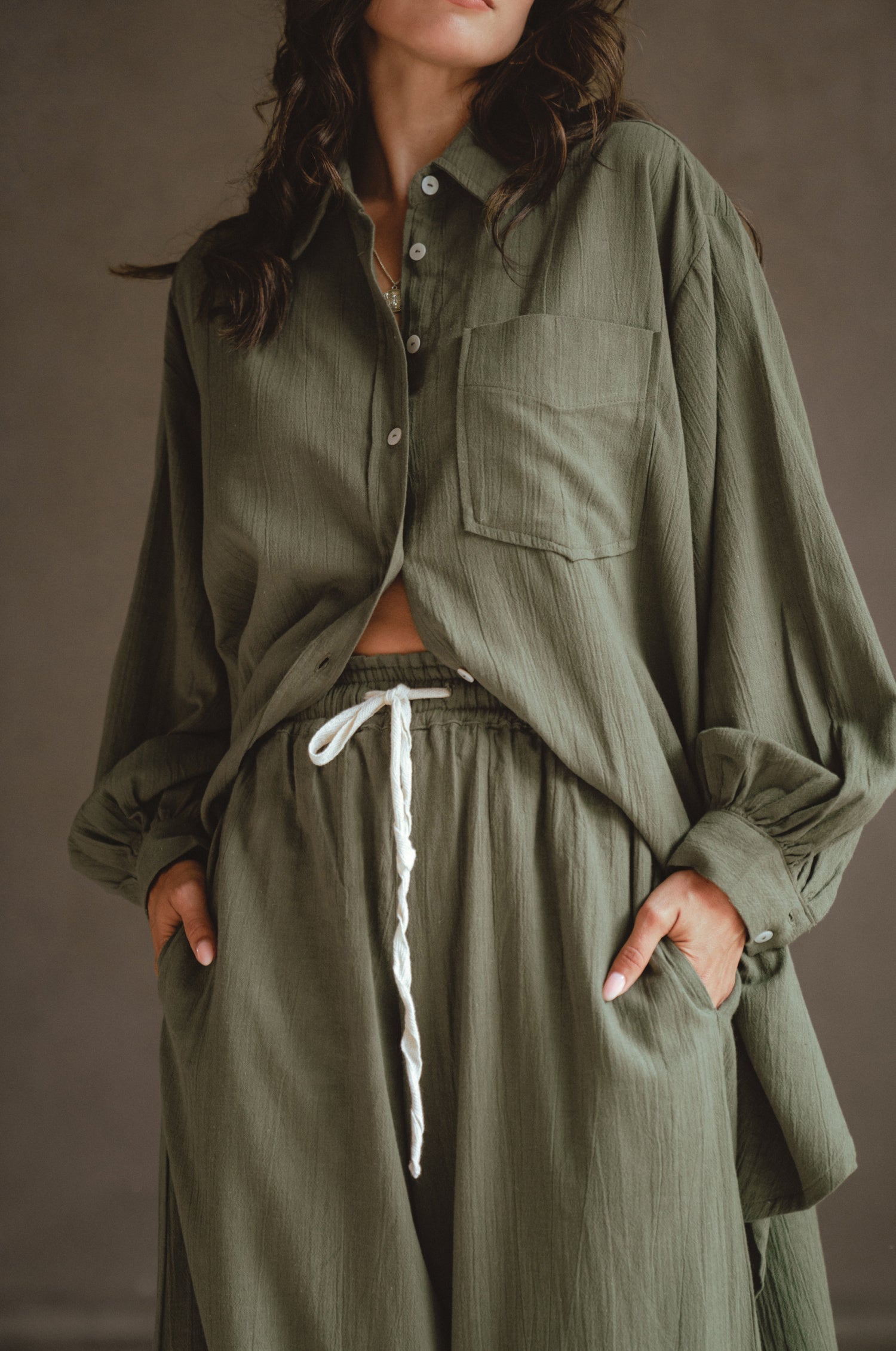 Calin Long Sleeve Oversized Shirt (Sale)-3