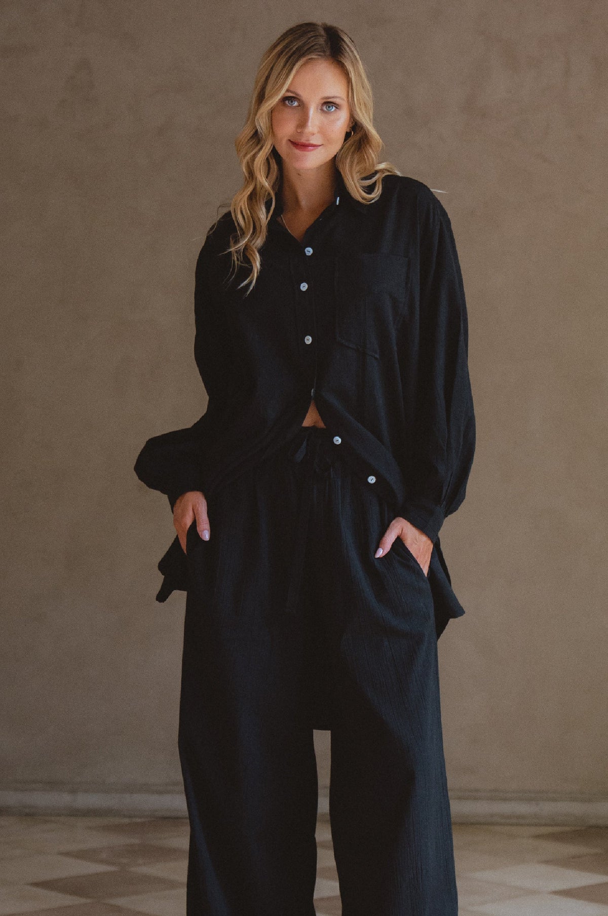 Calin Long Sleeve Oversized Shirt (Sale)-5
