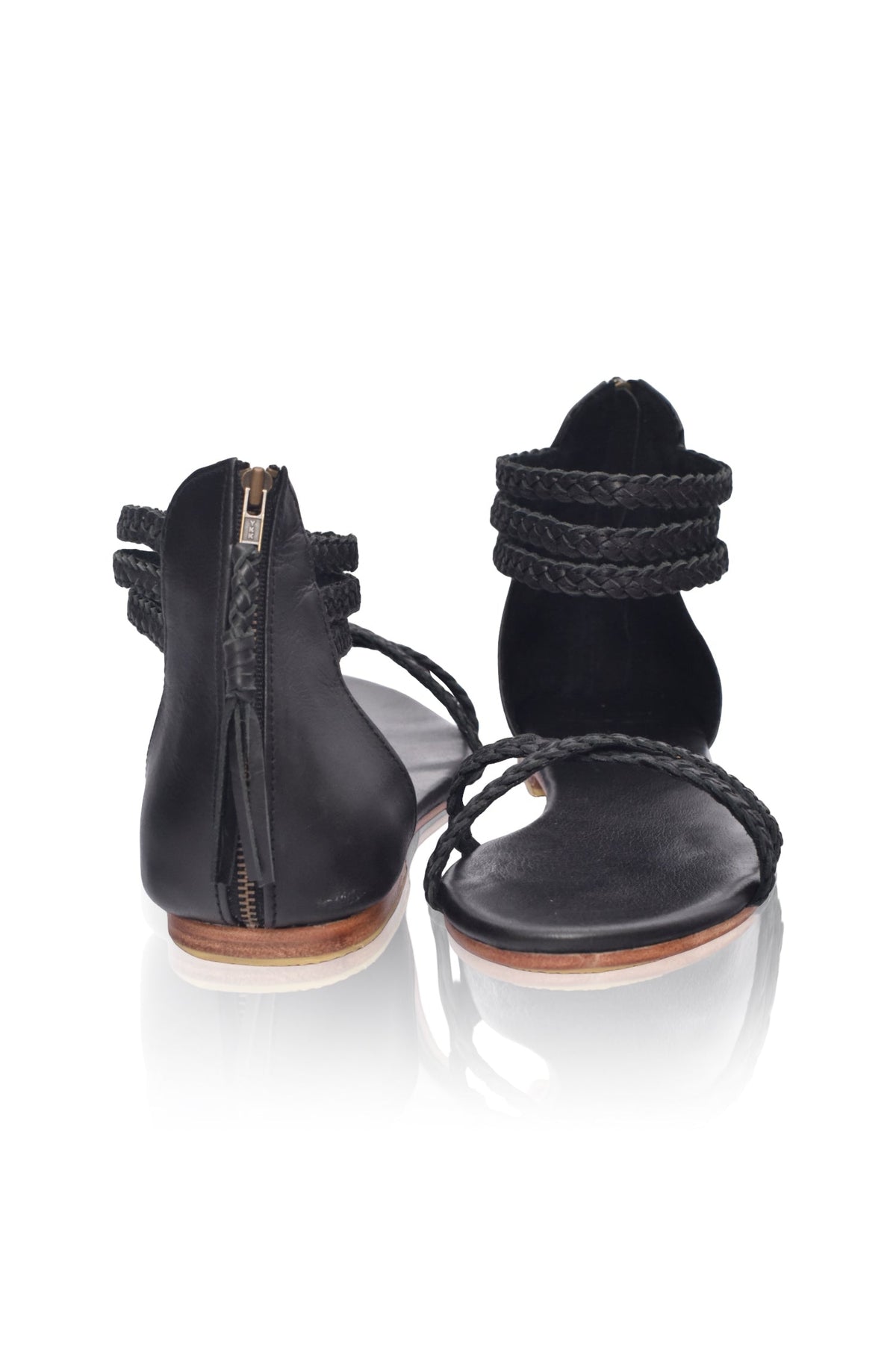 Calypso Braided Leather Sandals-3