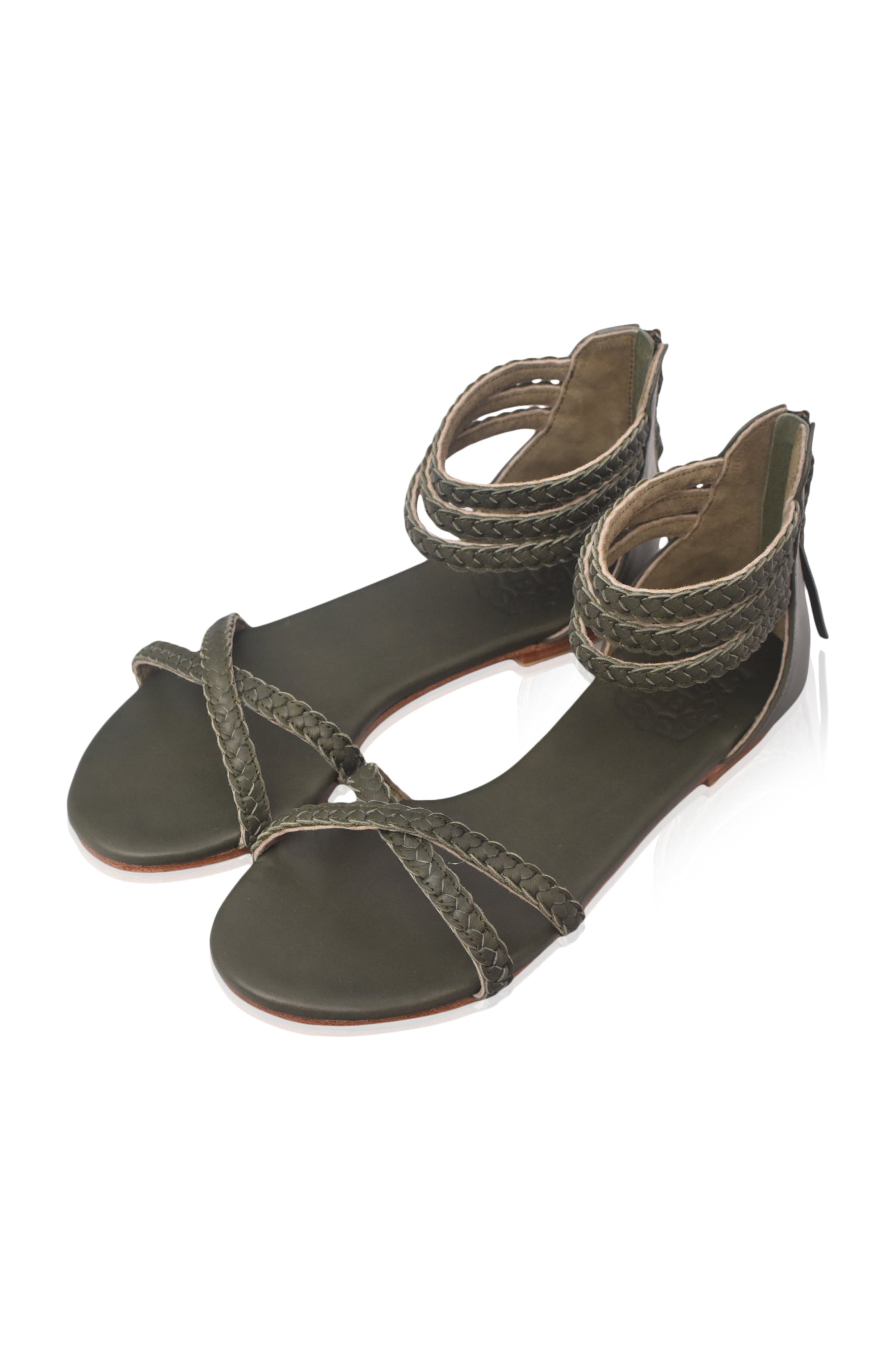 Calypso Braided Leather Sandals-2