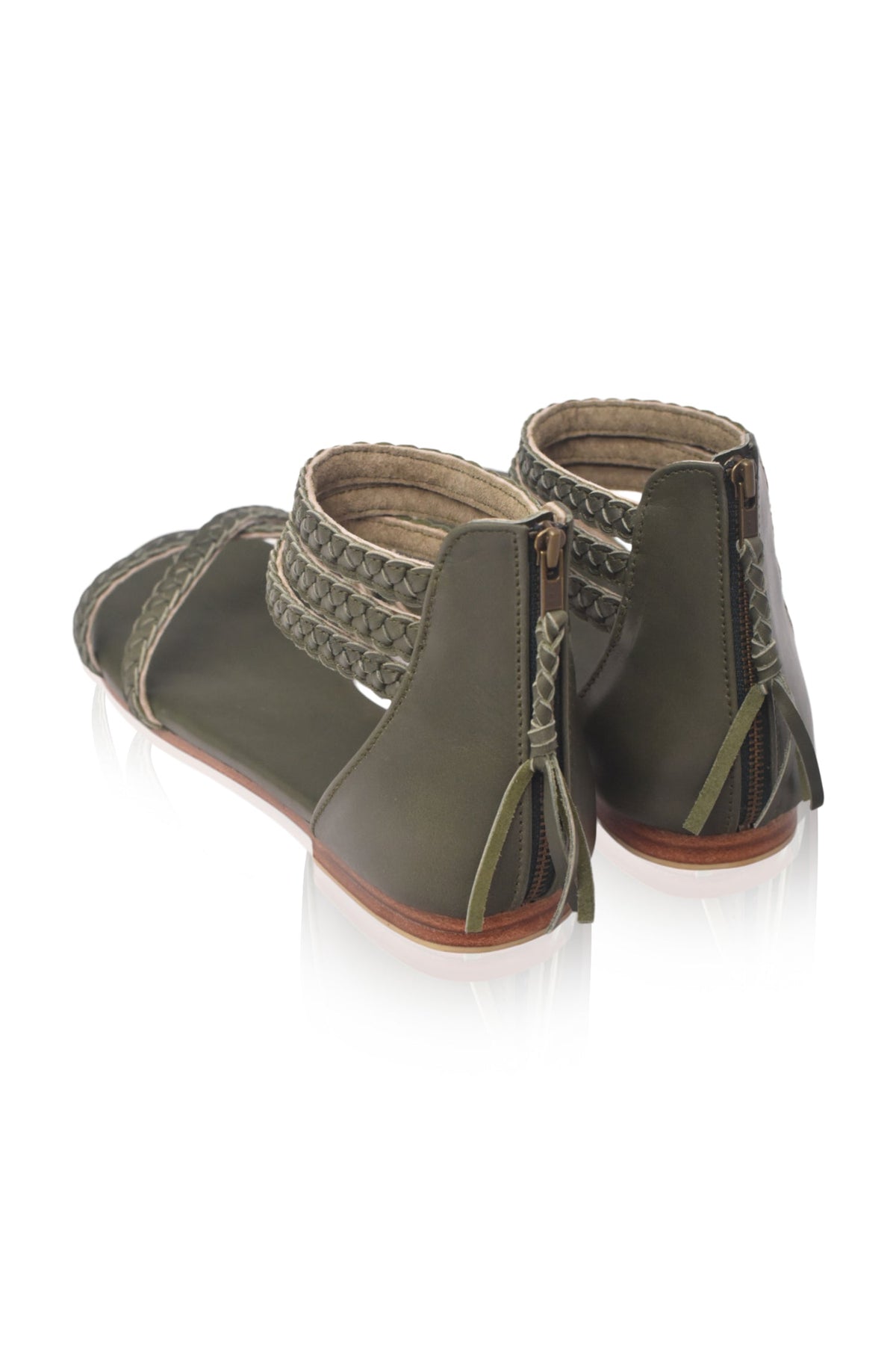 Calypso Braided Leather Sandals-3