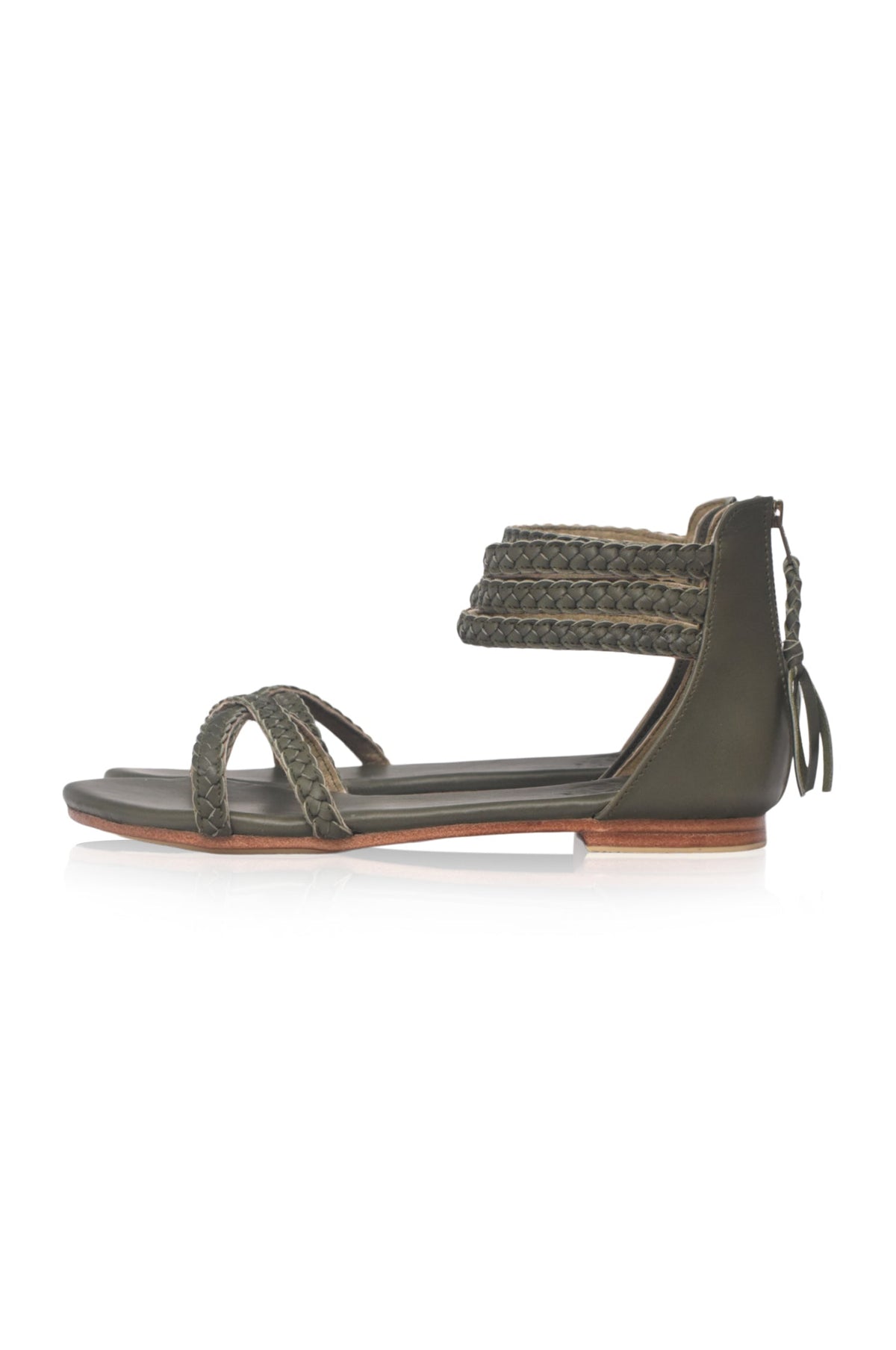 Calypso Braided Leather Sandals-8