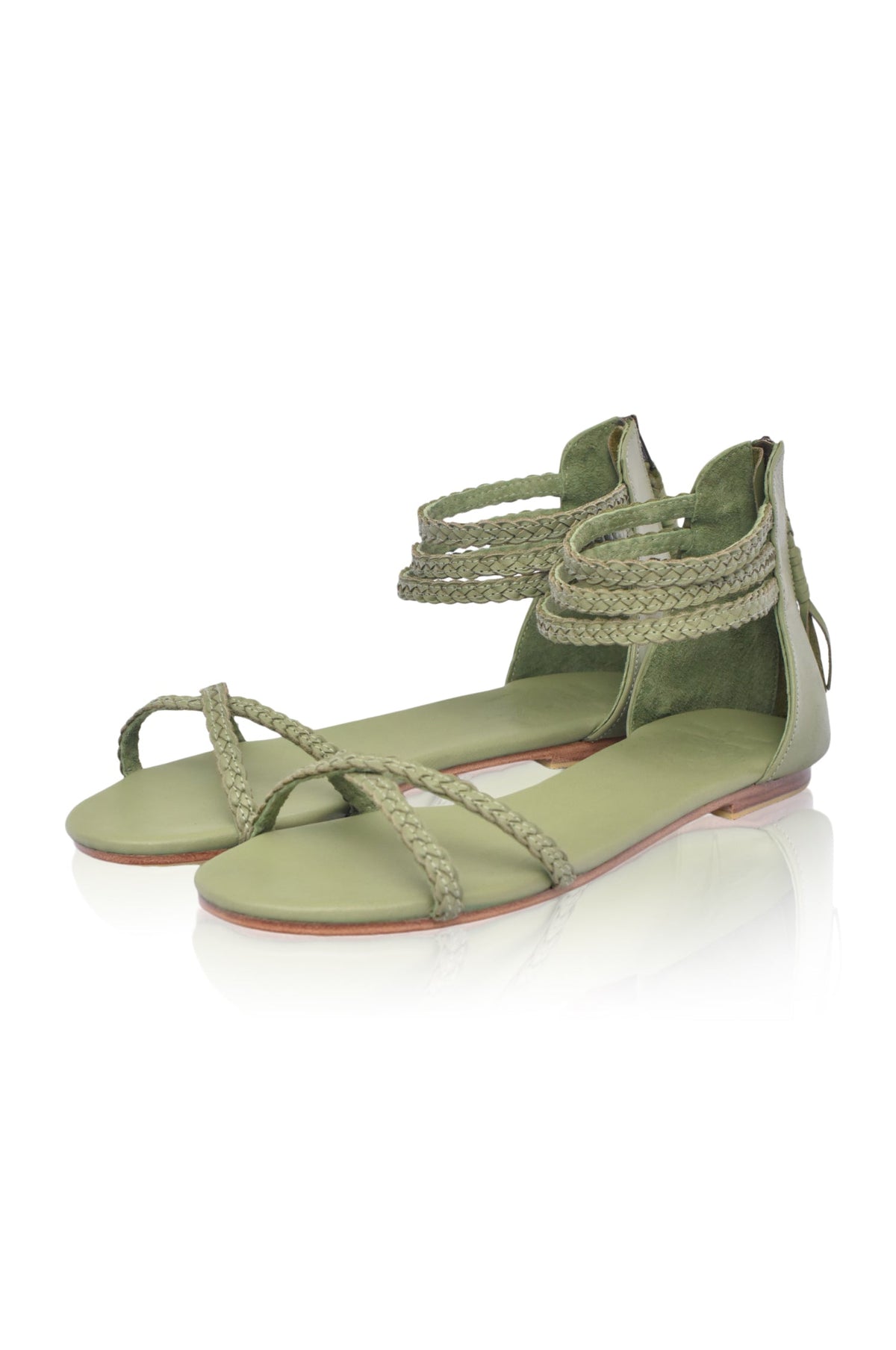Calypso Braided Leather Sandals-3