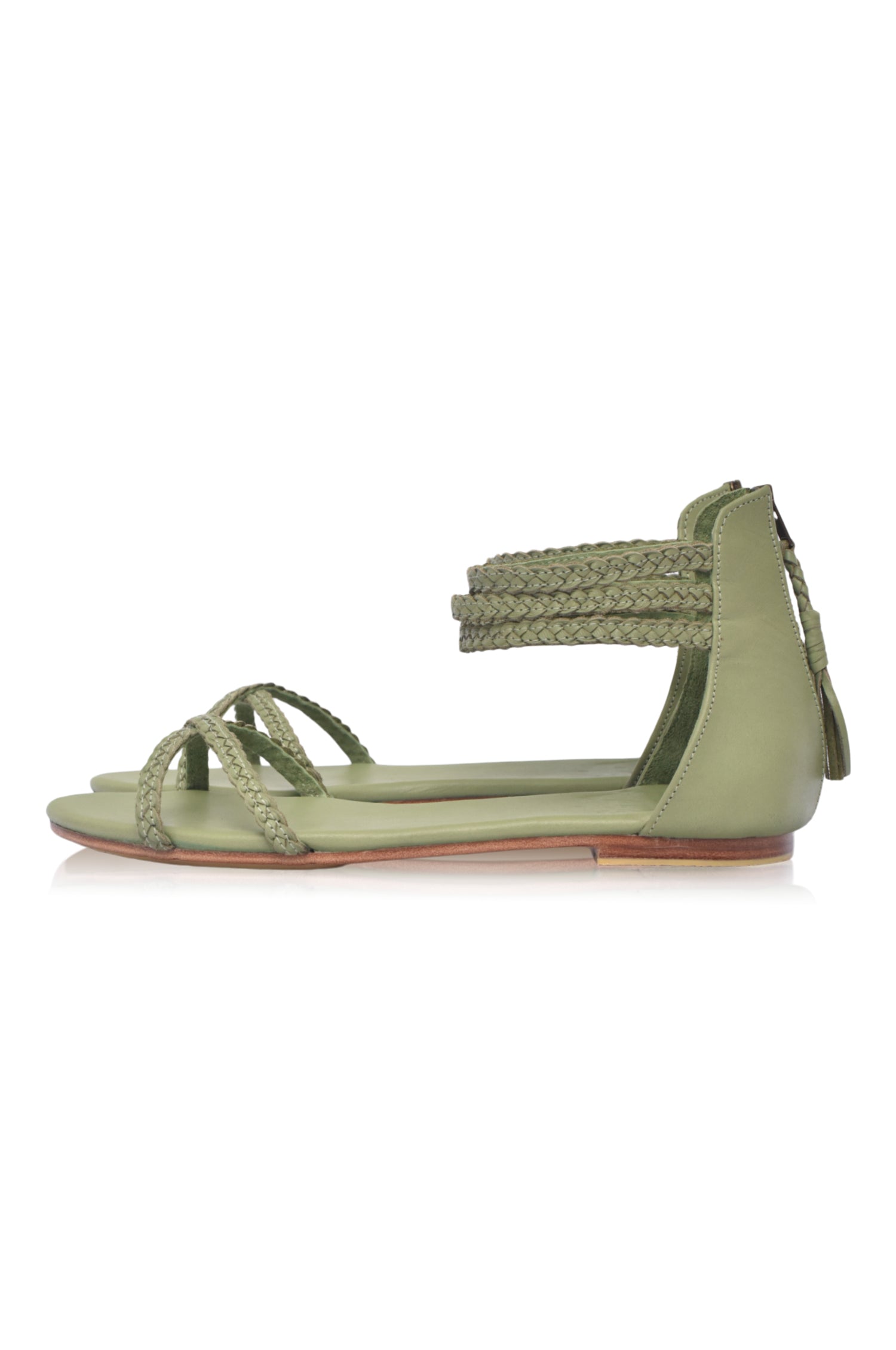 Calypso Braided Leather Sandals-1