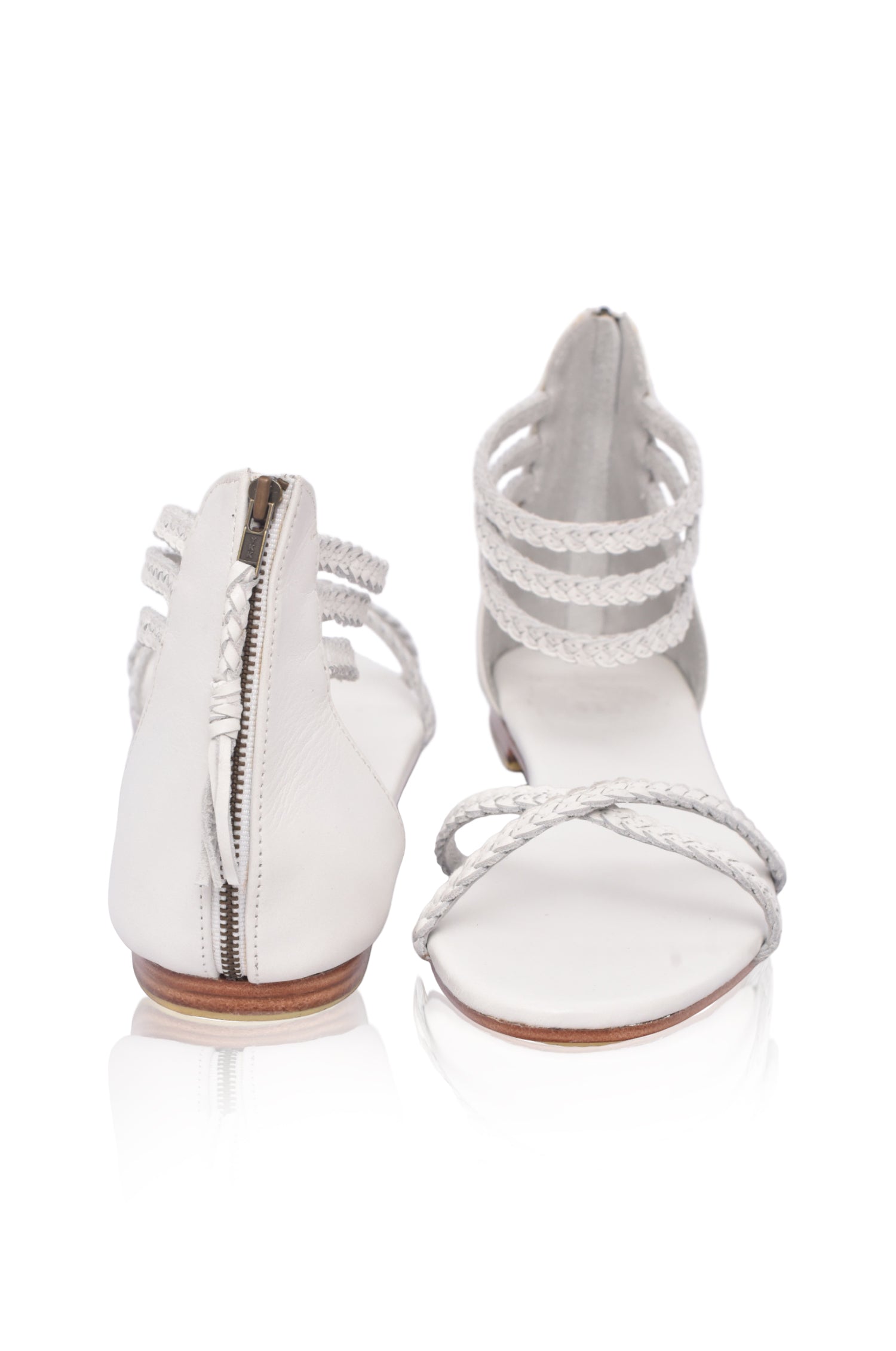 Calypso Thong Leather Sandals (Sz. 7 & 7.5)-2