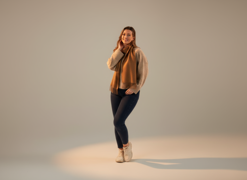 Camel Cashmere Scarf-1