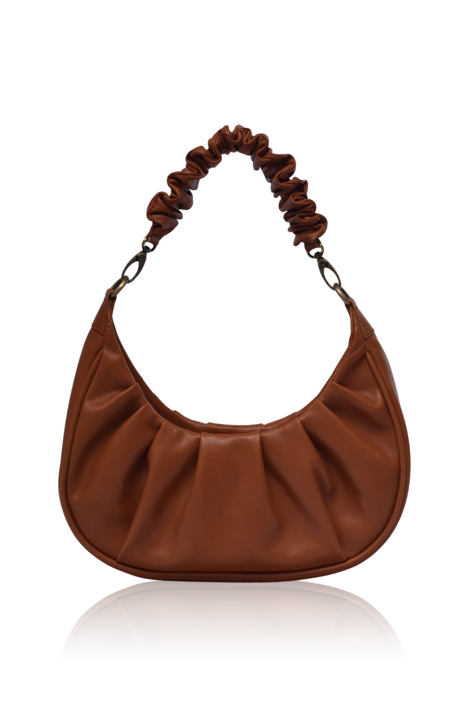 Camille Ruched Leather Bag-2