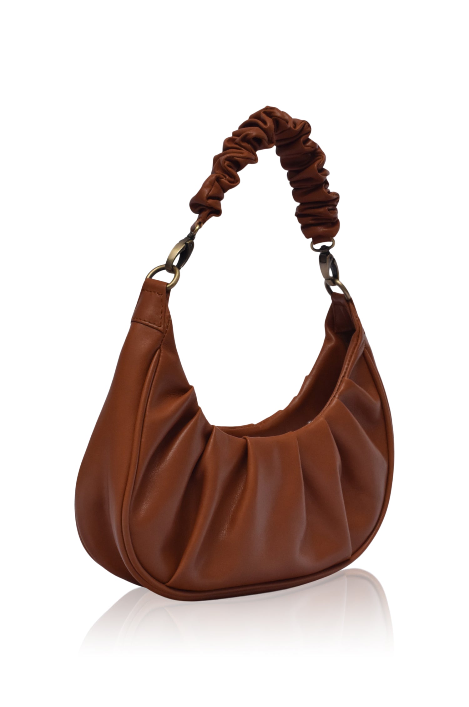 Camille Ruched Leather Bag-3