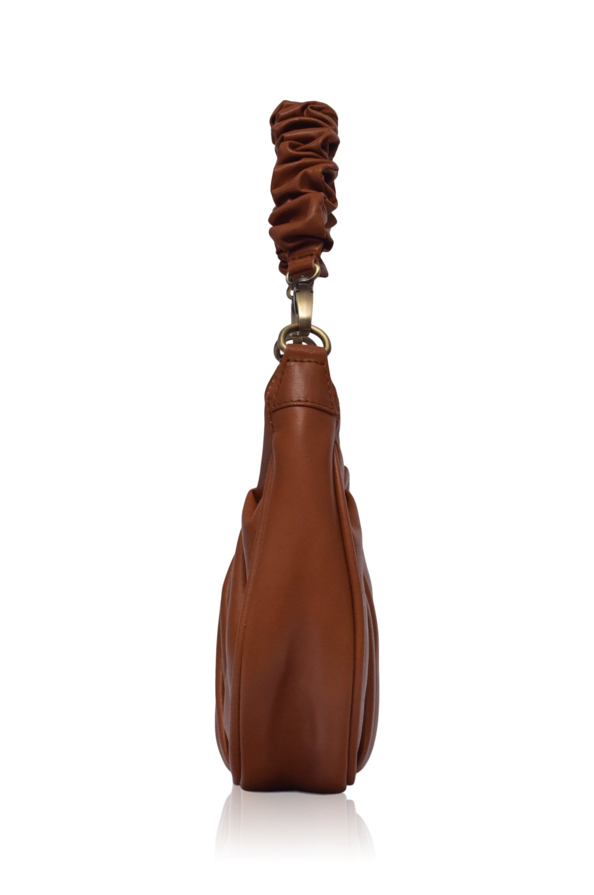 Camille Ruched Leather Bag-4