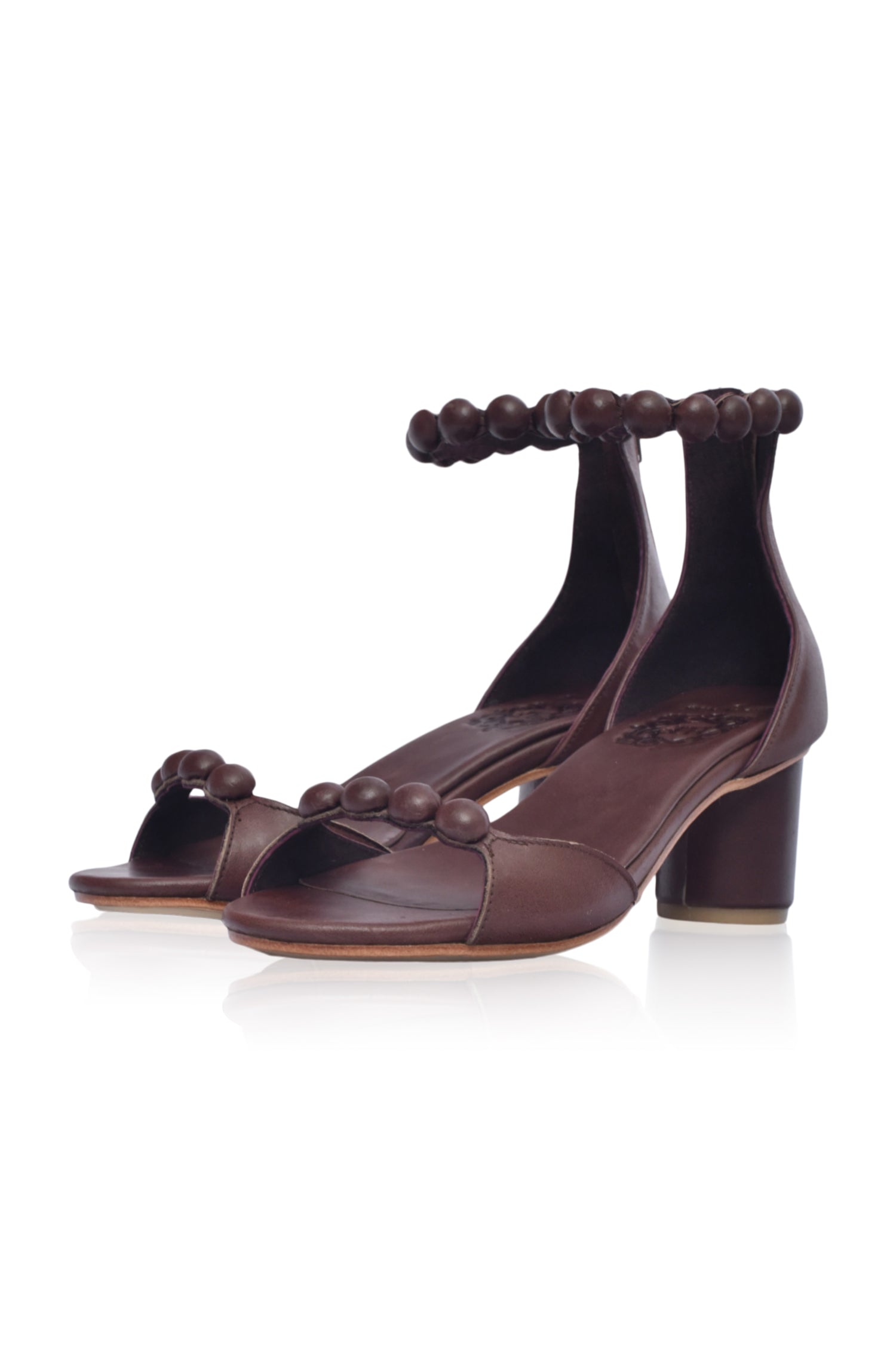Candy Wooden Heel Leather Sandals-2