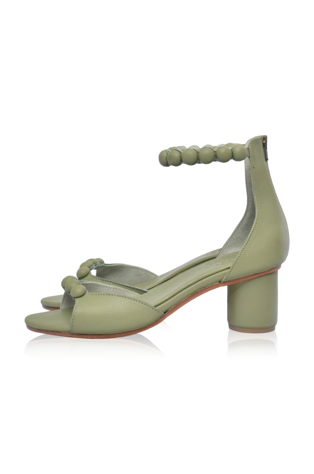 Candy Wooden Heel Leather Sandals-7
