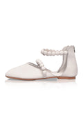 Carmella Ankle Strap Leather Ballet Flats-2