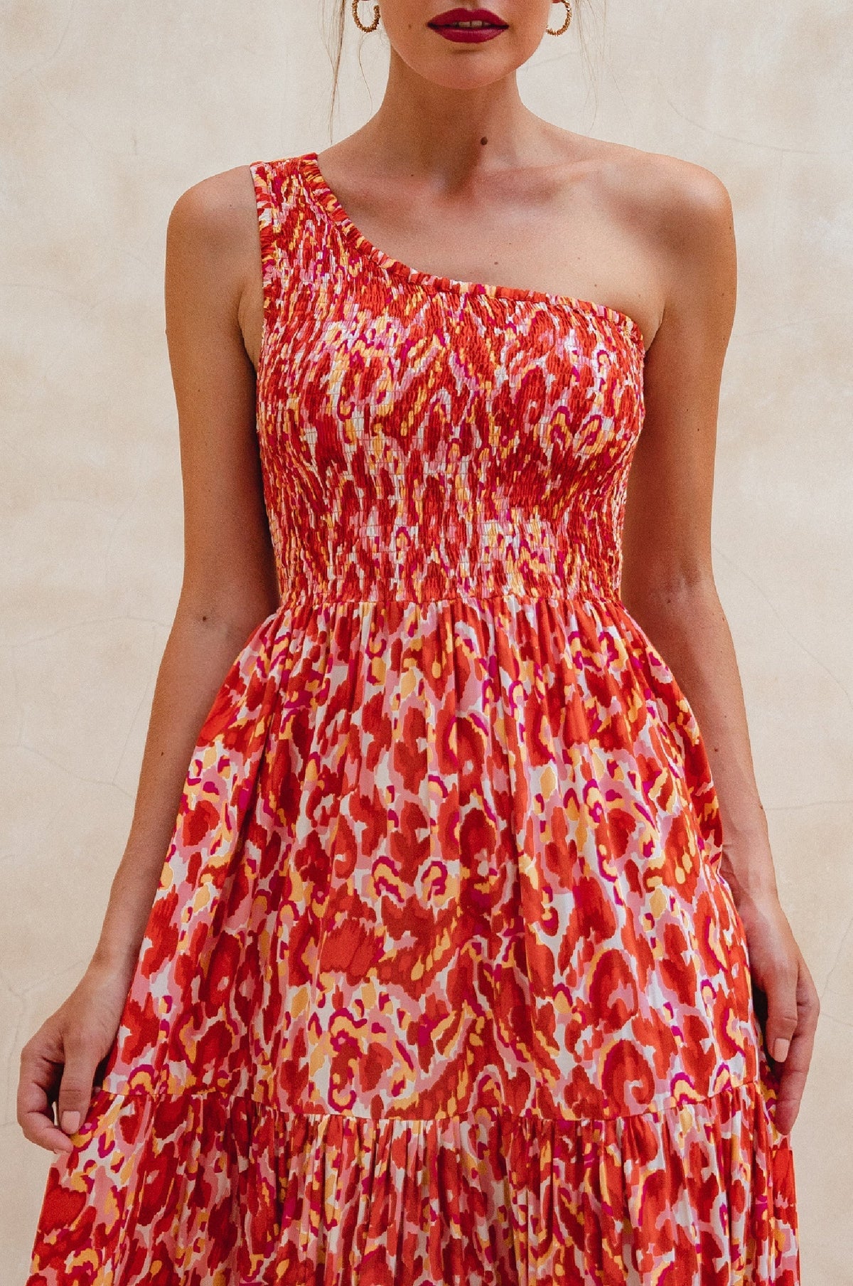 Cassandra One Shoulder Maxi Dress-3