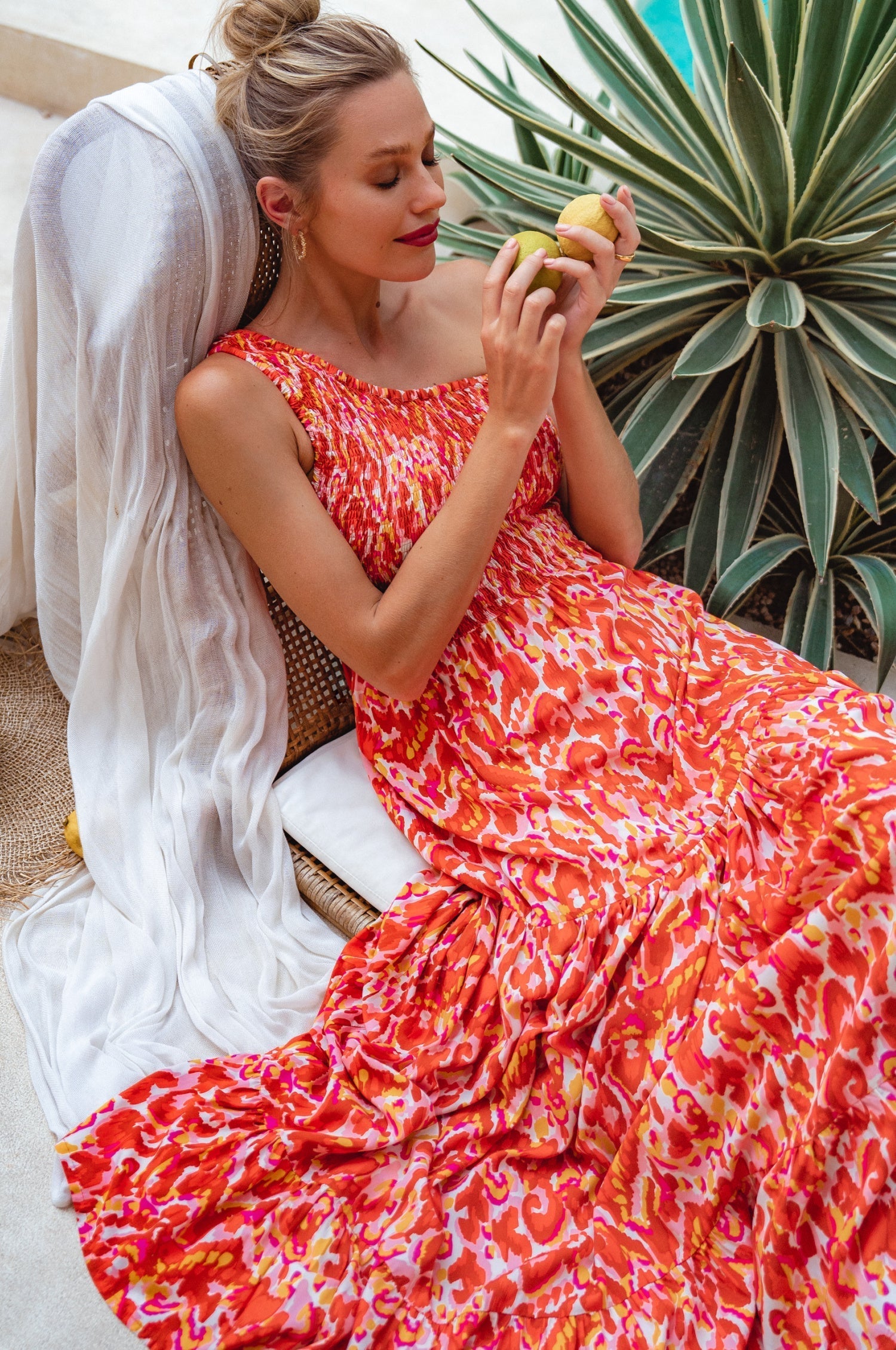 Cassandra One Shoulder Maxi Dress-4