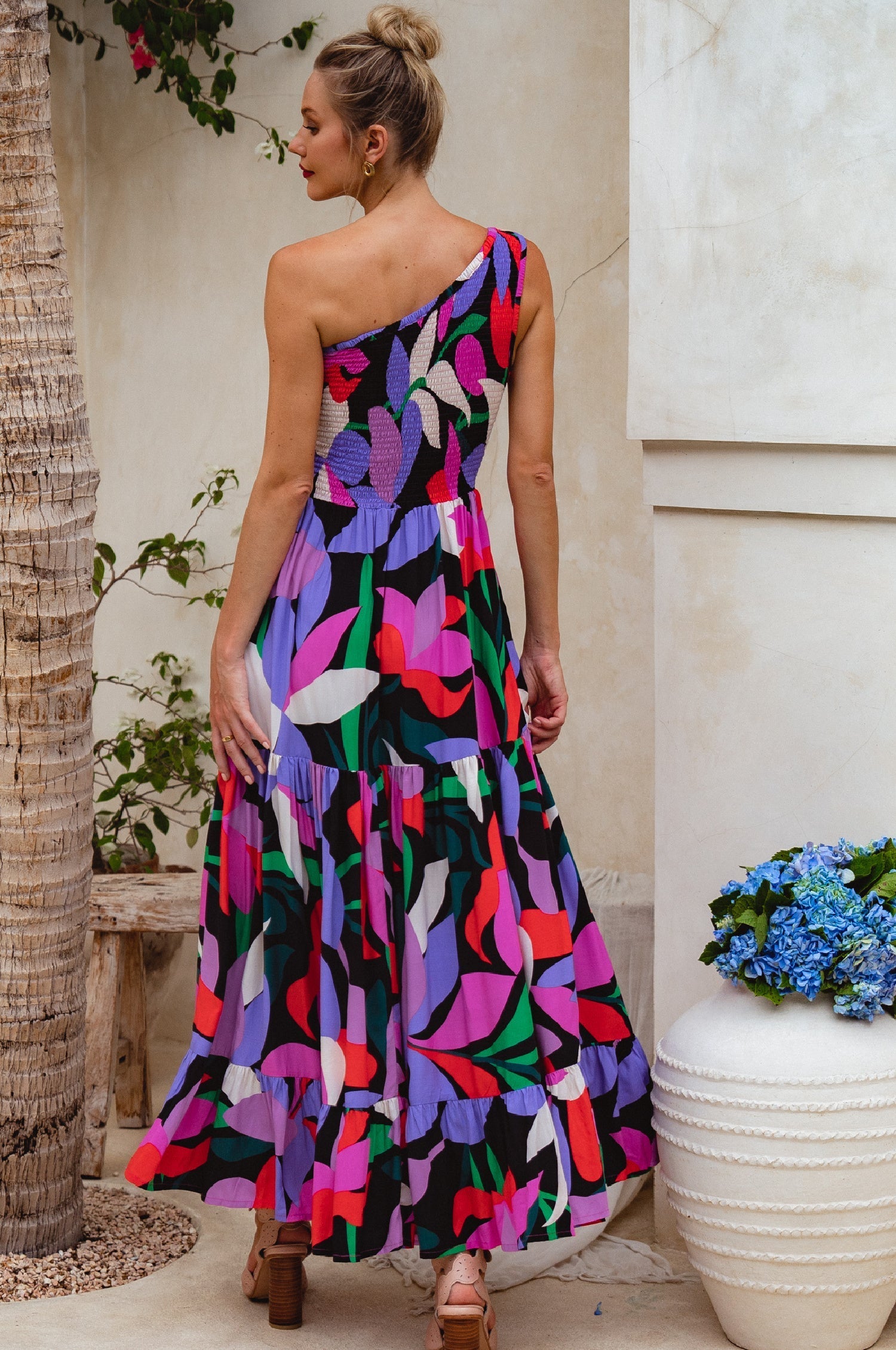Cassandra One Shoulder Maxi Dress-2