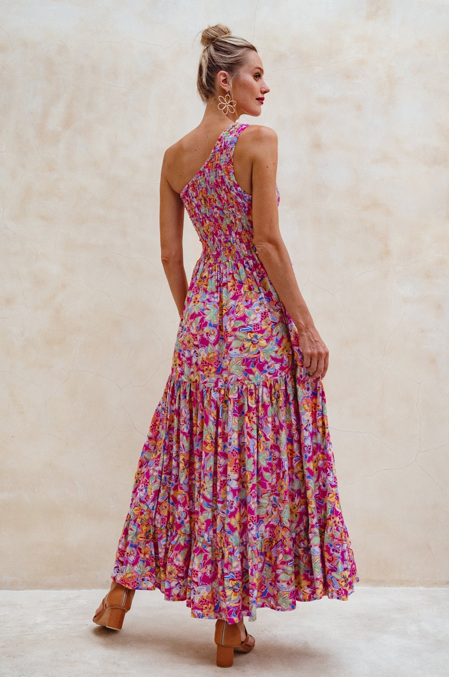 Cassandra One Shoulder Maxi Dress-2