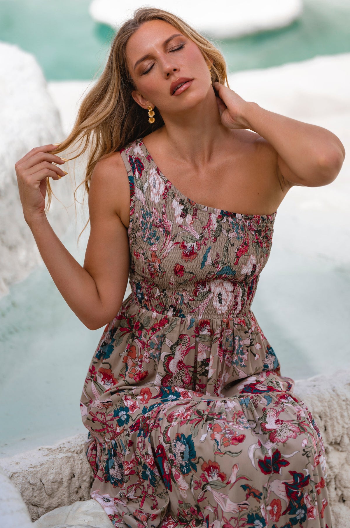 Cassandra One Shoulder Maxi Dress-10