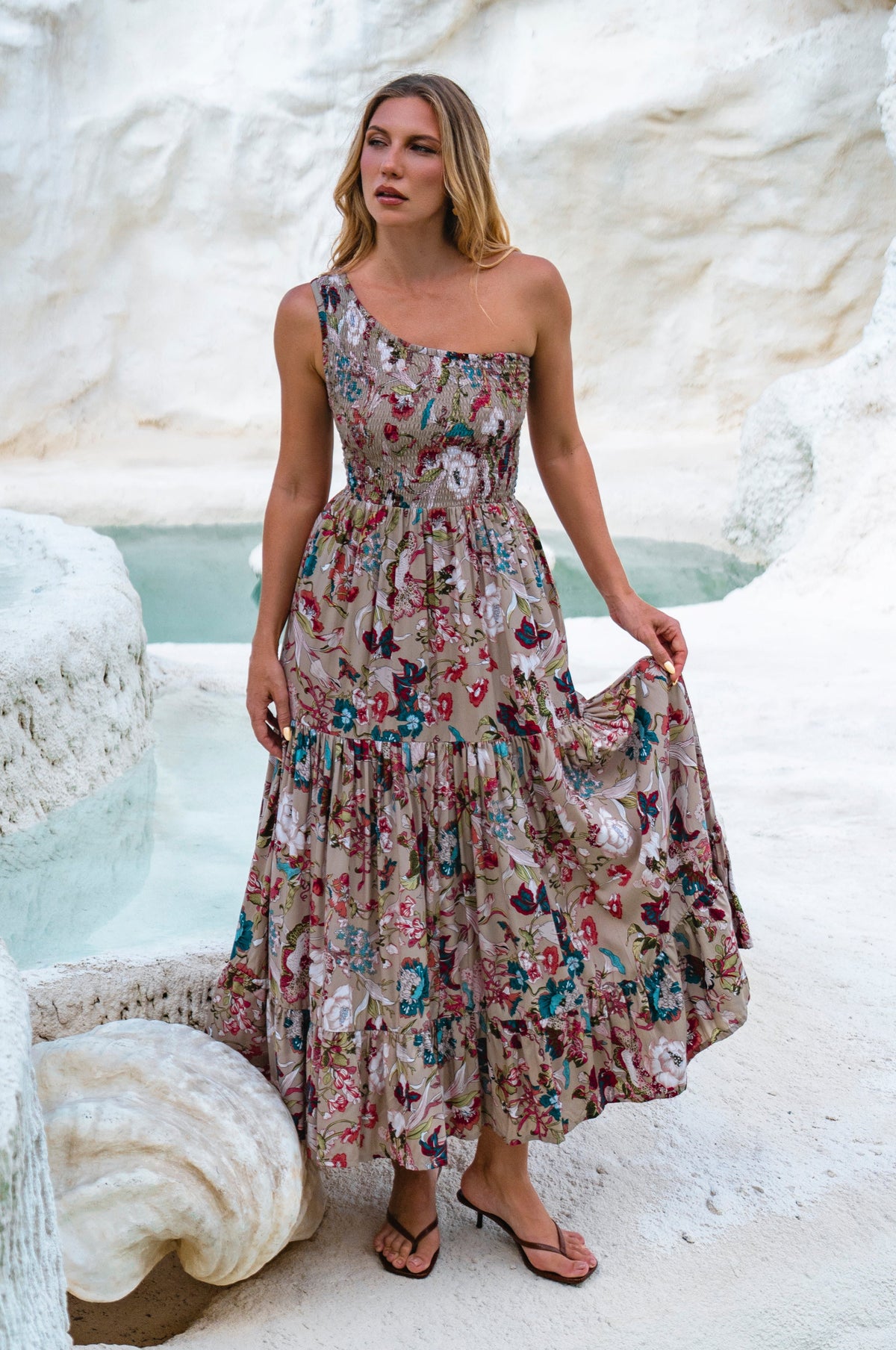 Cassandra One Shoulder Maxi Dress-10