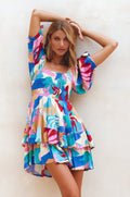 Cha-Cha Ruffle Mini Dress-0
