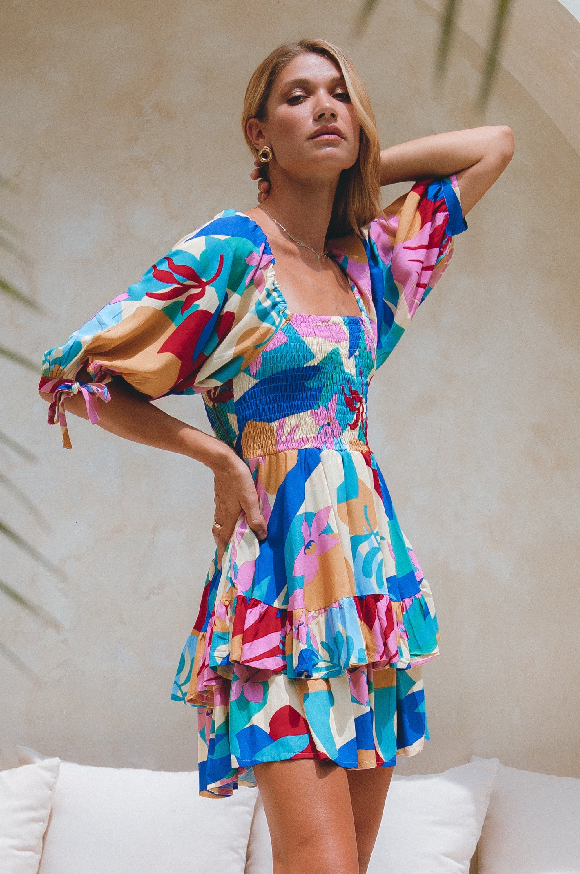 Cha-Cha Ruffle Mini Dress-2