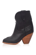 Charro Cowboy Leather Boots (Sz. 8.5)-1