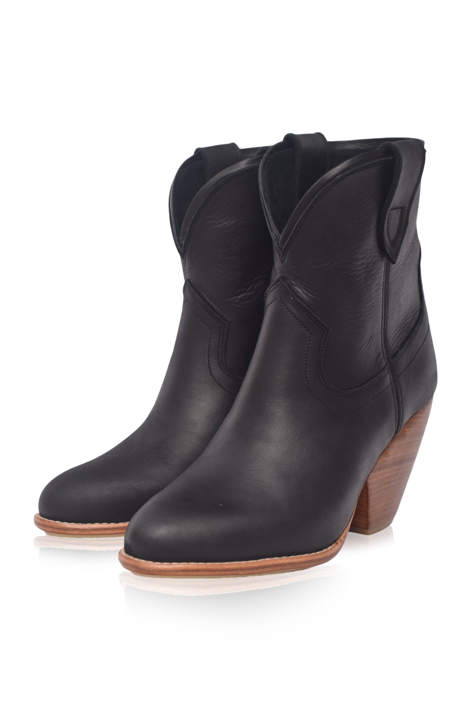 Charro Cowboy Leather Boots-2