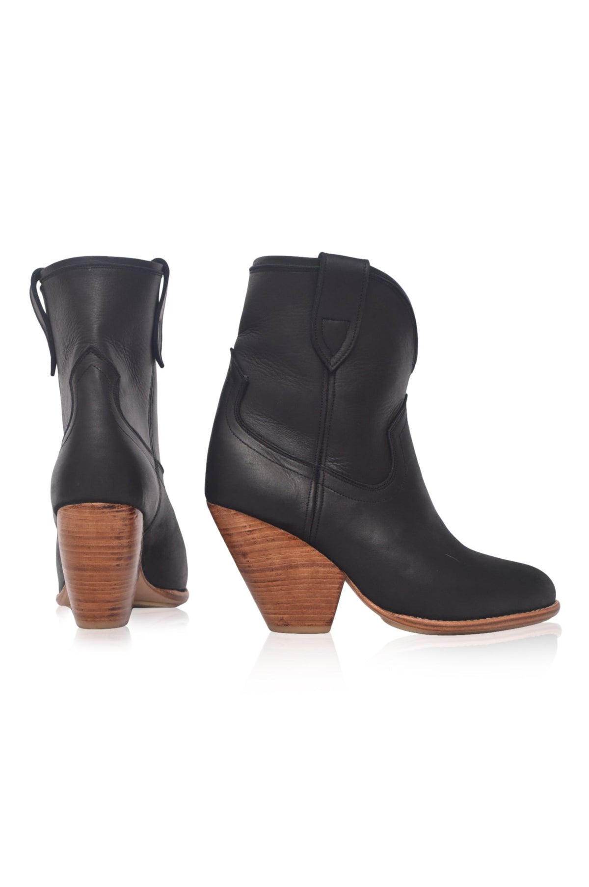 Charro Cowboy Leather Boots-3