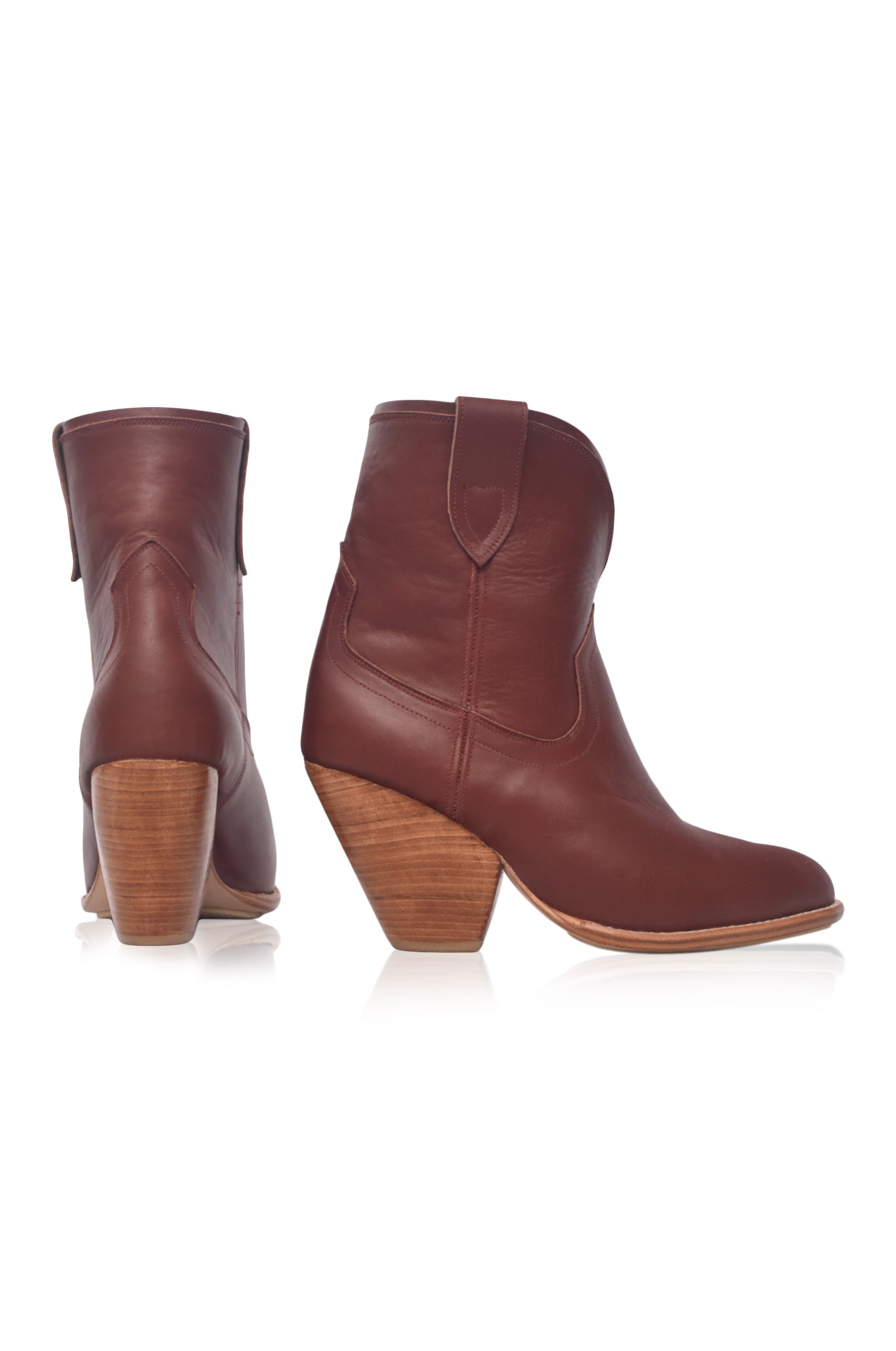 Charro Cowboy Leather Boots-4