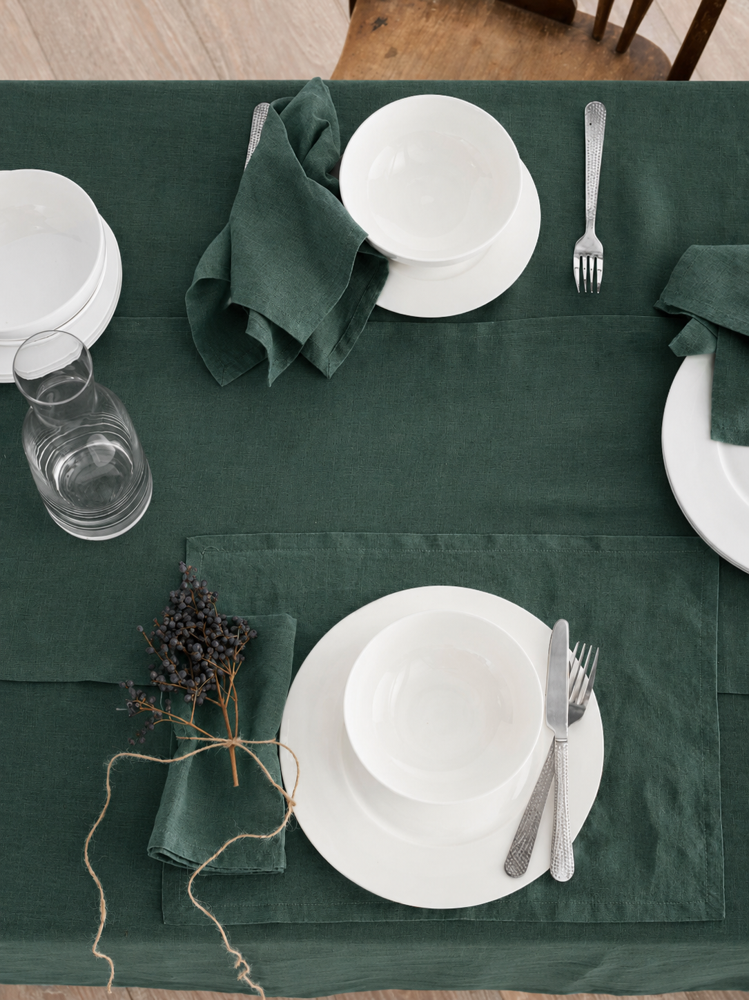 Jade Linen Table Placemat Set-1