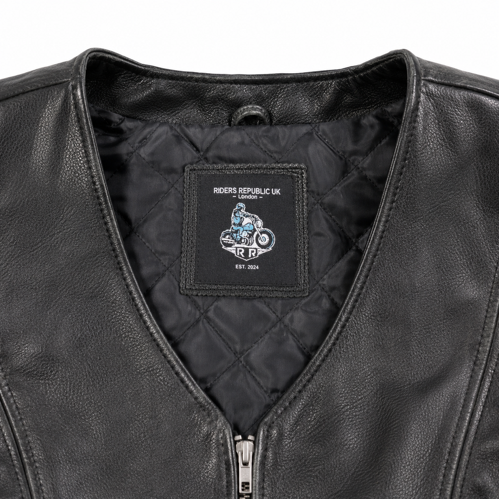 Women’s Gun Pocket Fashion Leather Vest-3