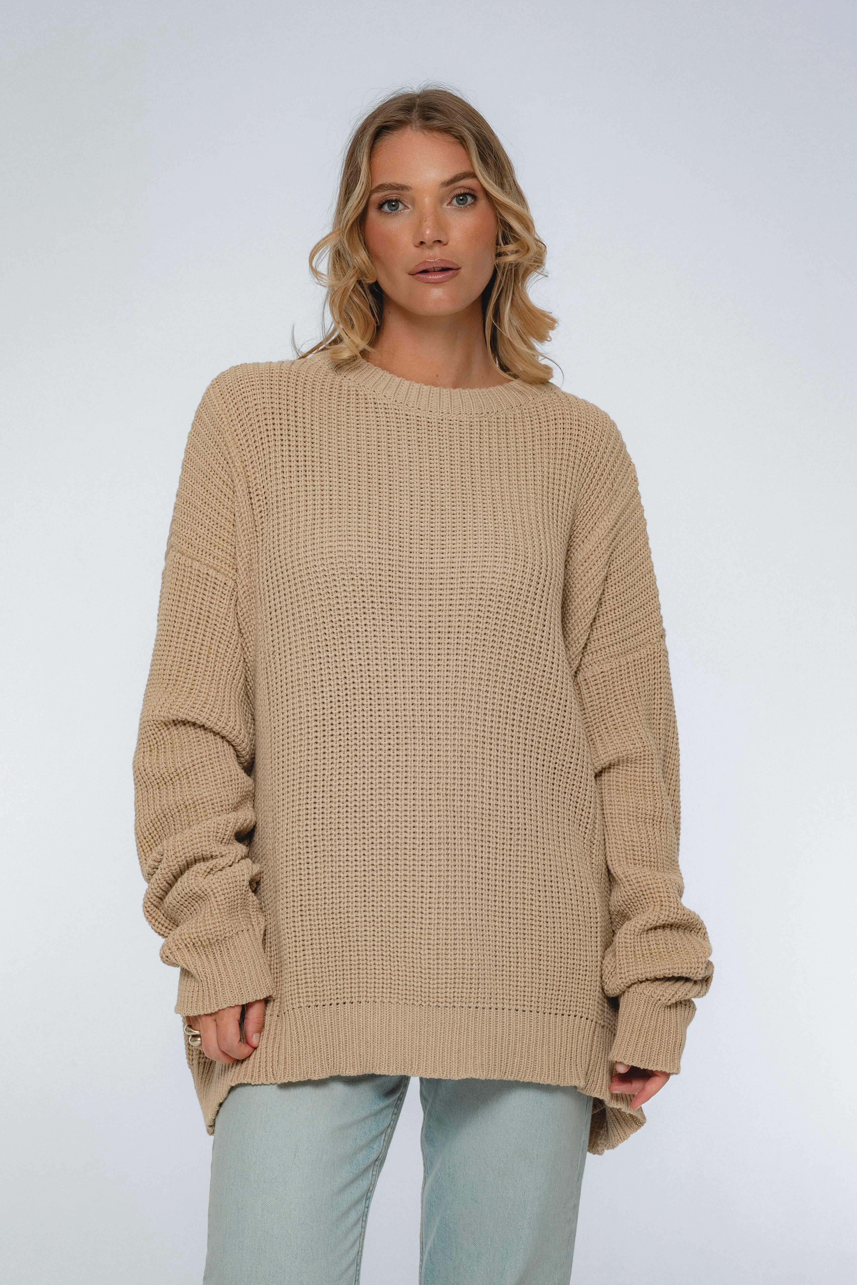 Cloud Nine Long Sleeve Cotton Sweater-2