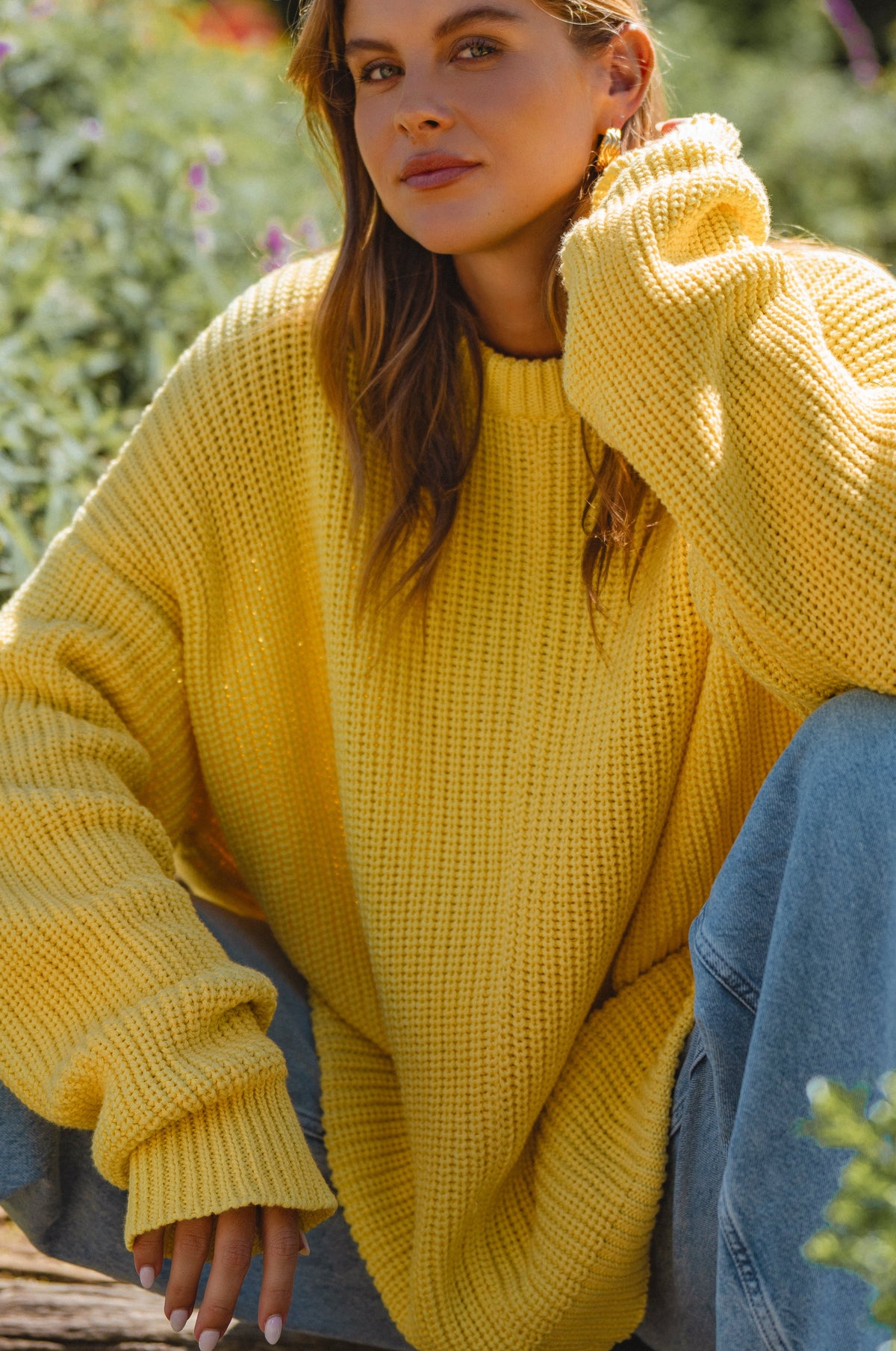 Cloud Nine Long Sleeve Cotton Sweater-1