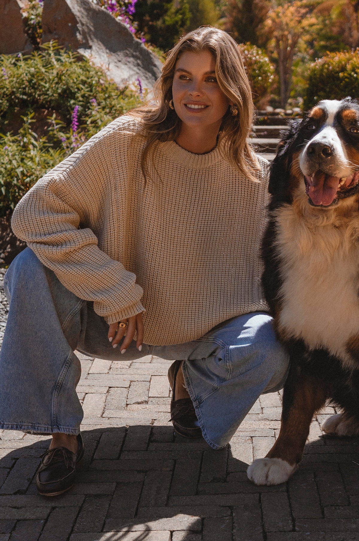 Cloud Nine Long Sleeve Cotton Sweater-1