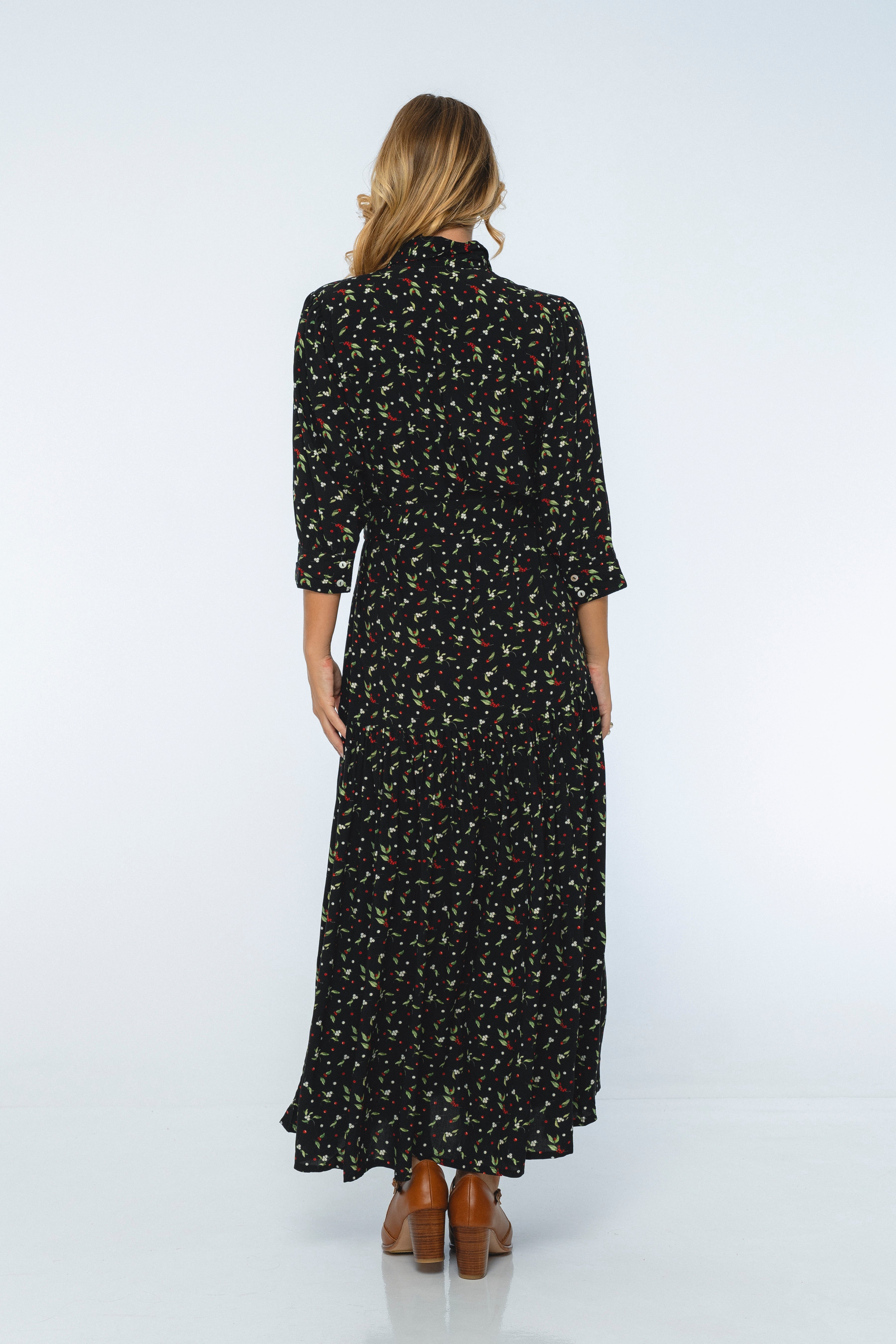 Colette Long Sleeve Shirt Dress-4