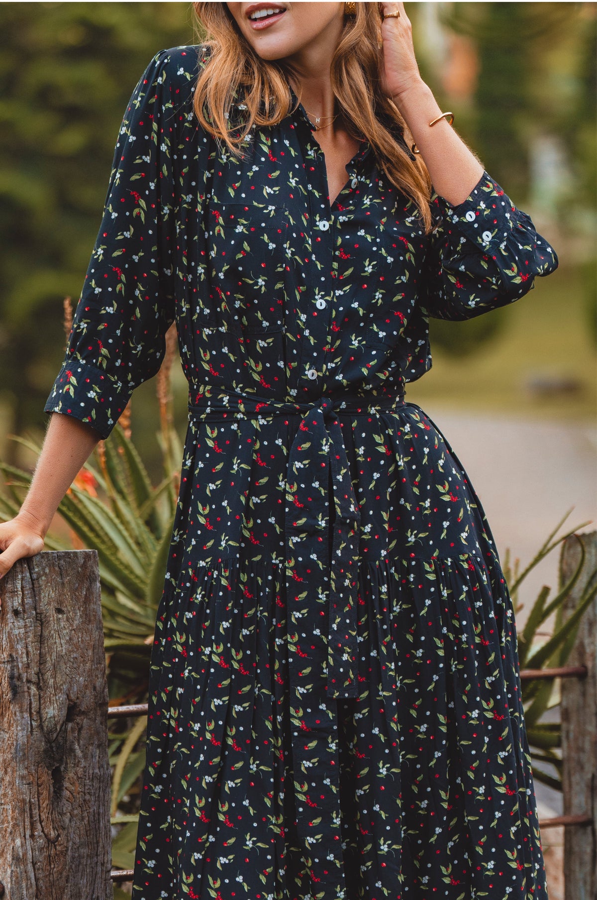Colette Long Sleeve Shirt Dress-1