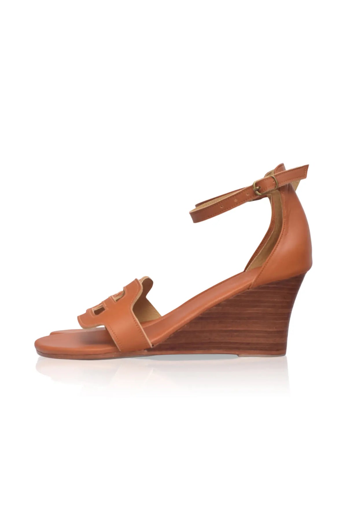 Como Wooden Wedge Sandals-5