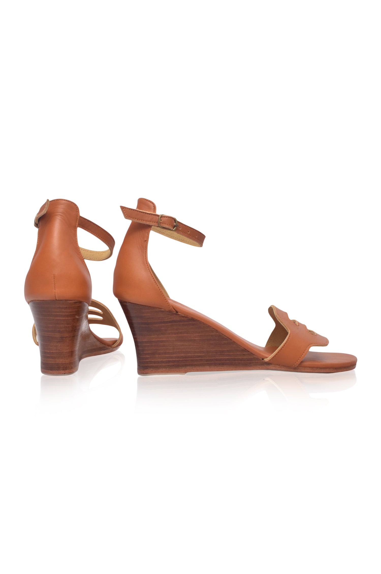 Como Wooden Wedge Sandals-3