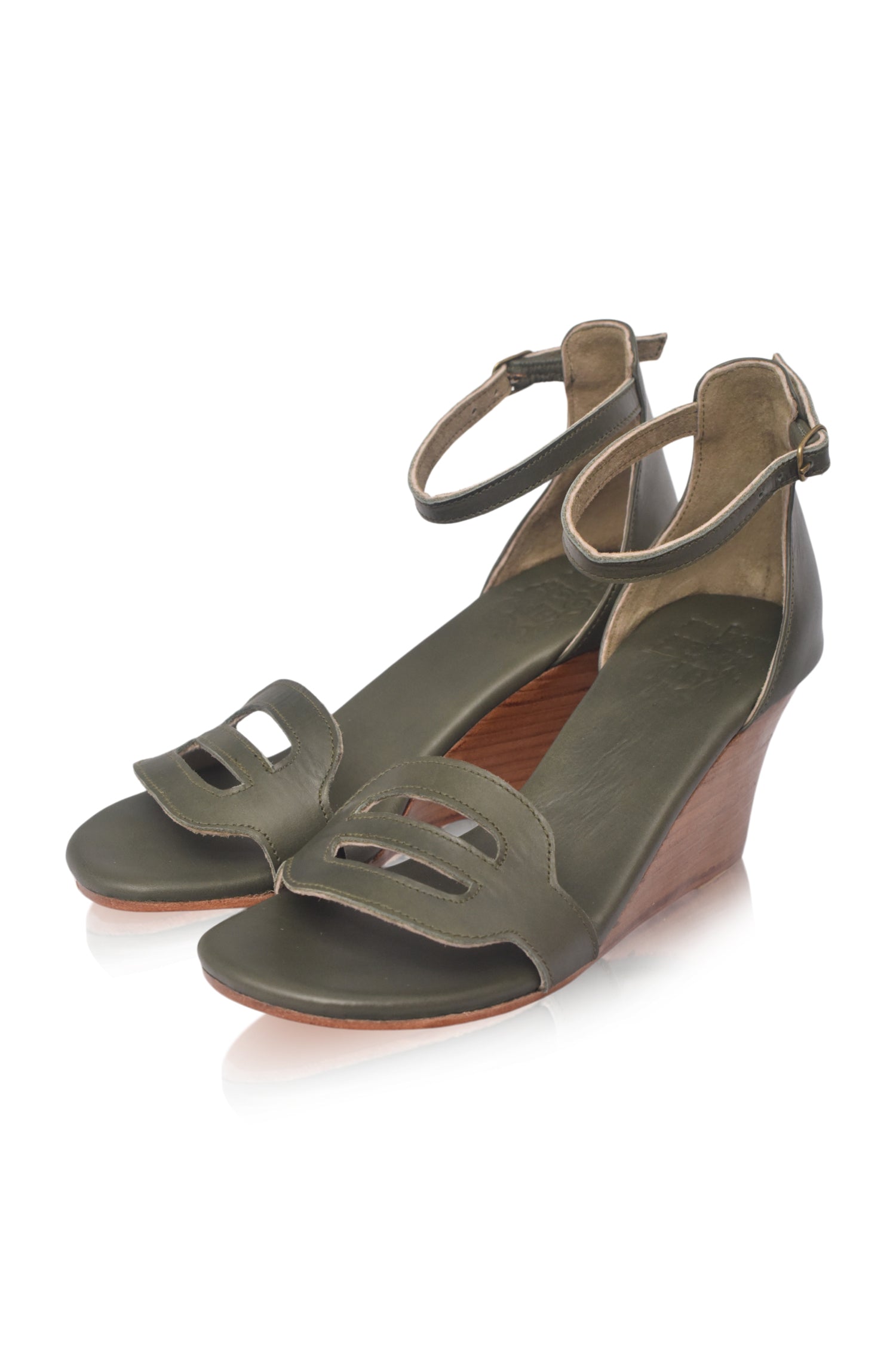 Como Wooden Wedge Sandals-1