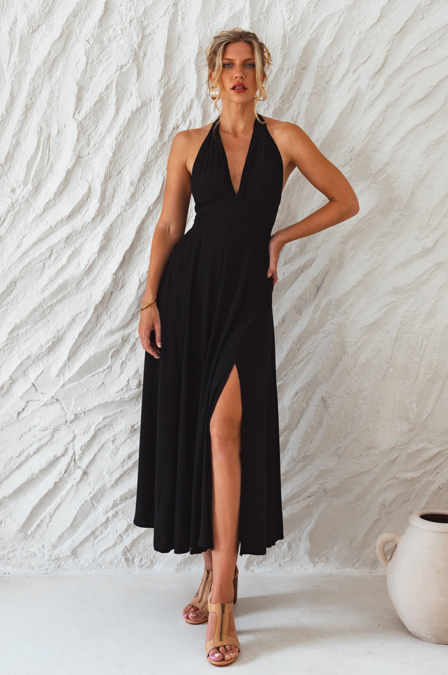 Costa Brava Halterneck Maxi Dress-9
