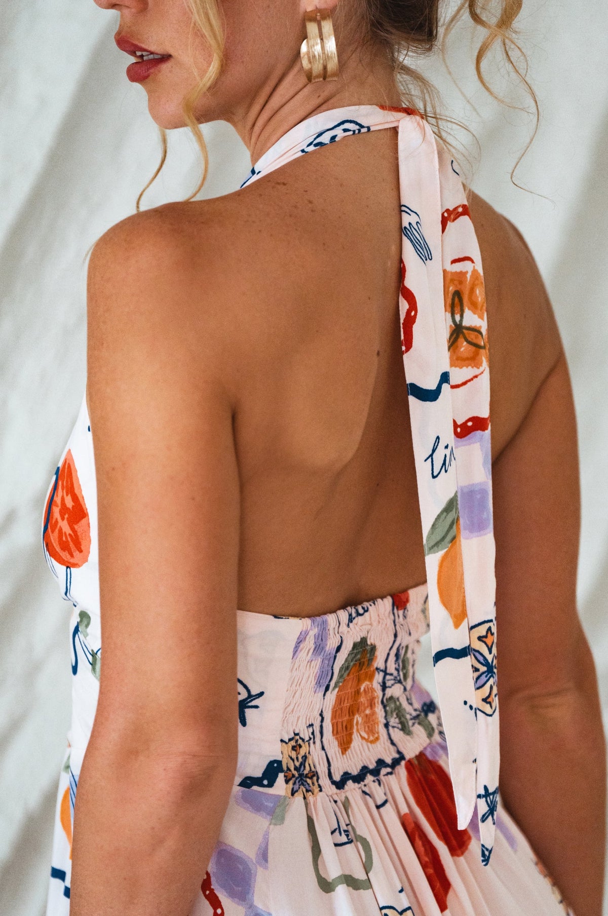 Costa Brava Halterneck Maxi Dress-4