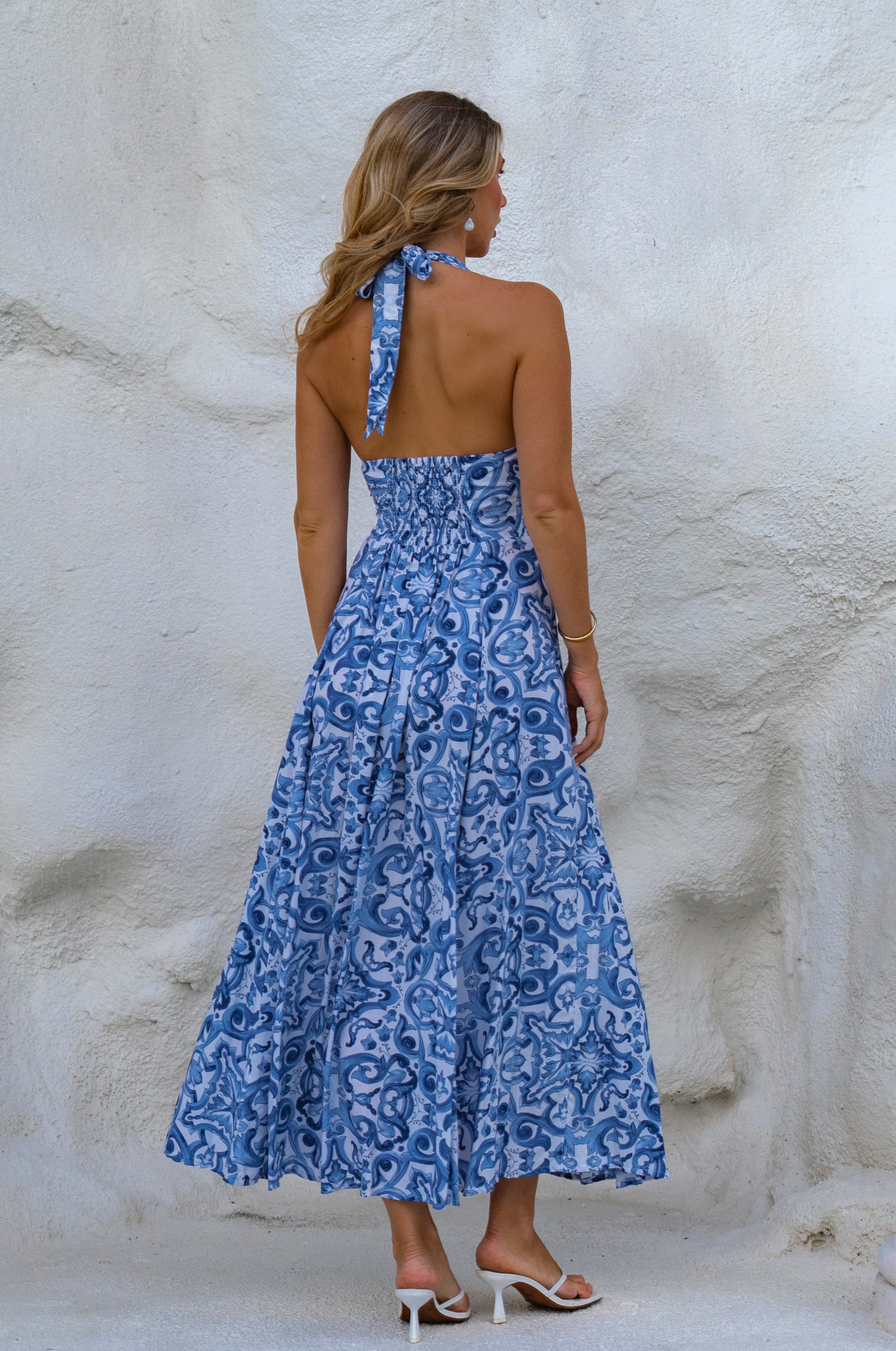Costa Brava Halterneck Maxi Dress-2
