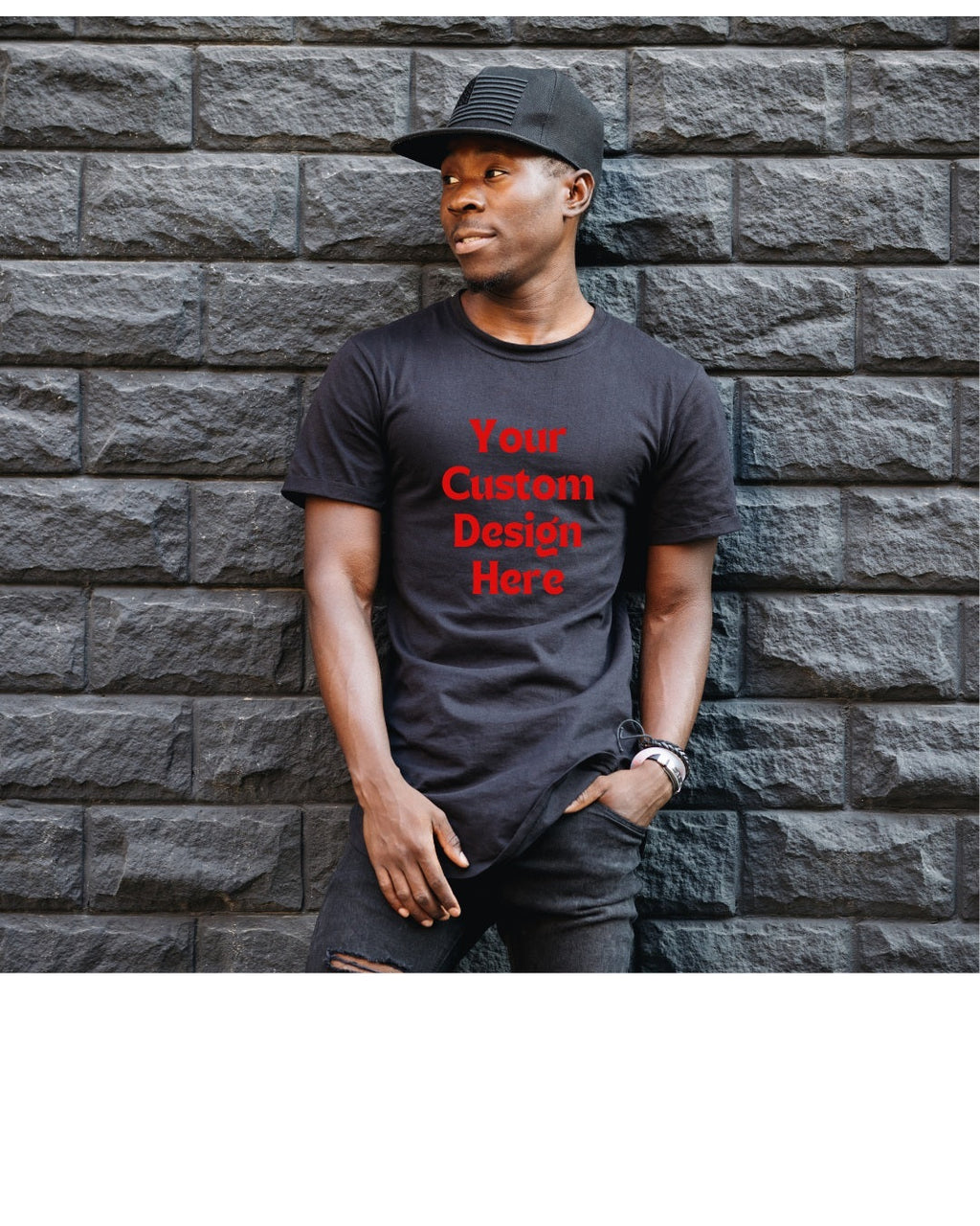 Classic White Custom T-Shirt-1