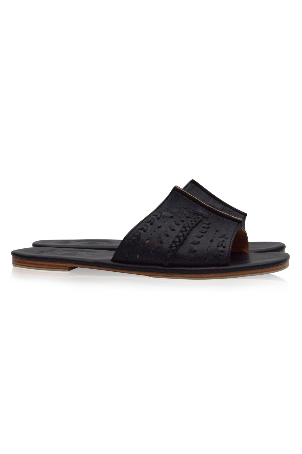 Dolce Vita Leather Slide Sandals-3